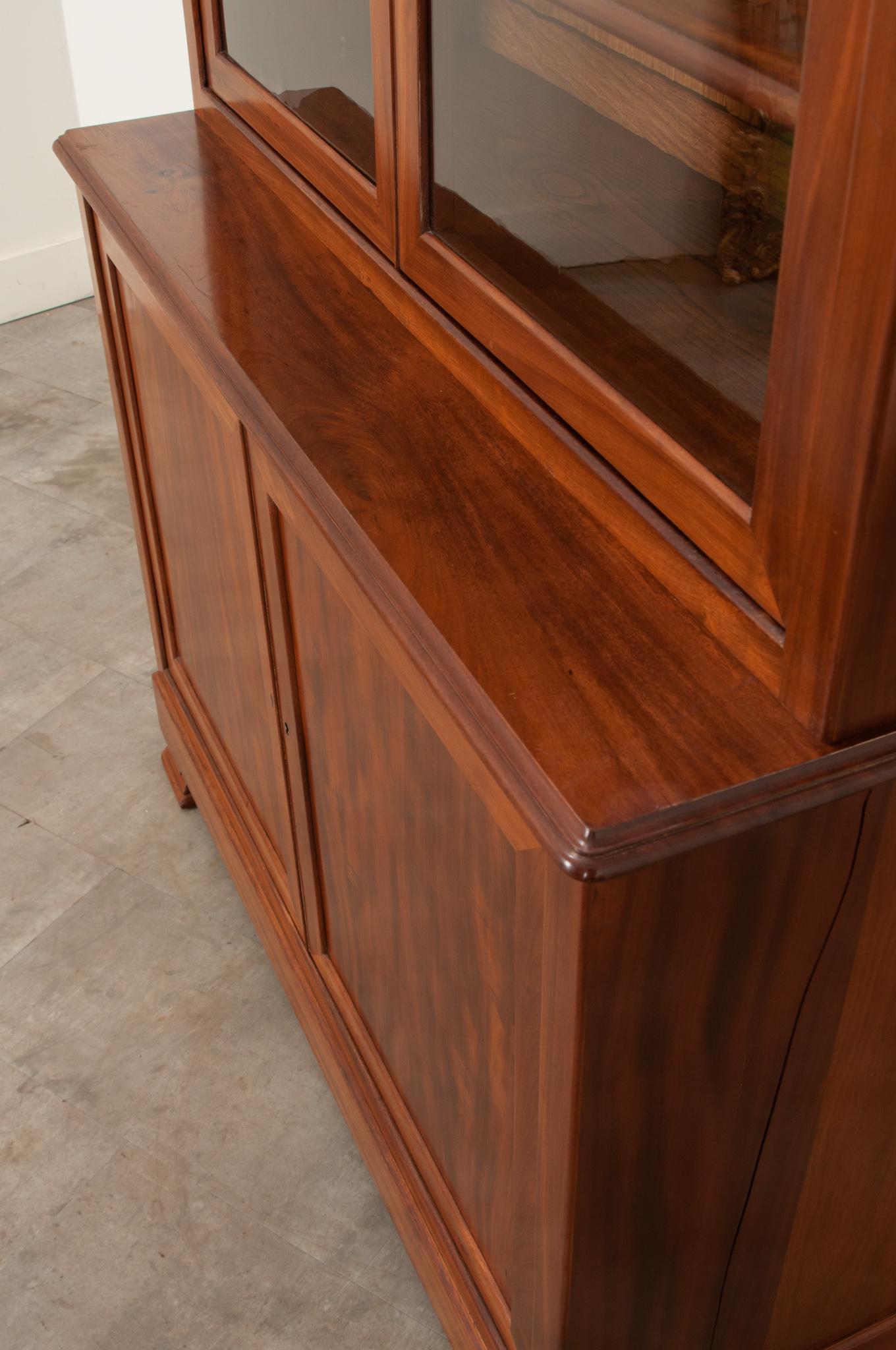 French Louis Philippe Mahogany Buffet à Deux Corps 7
