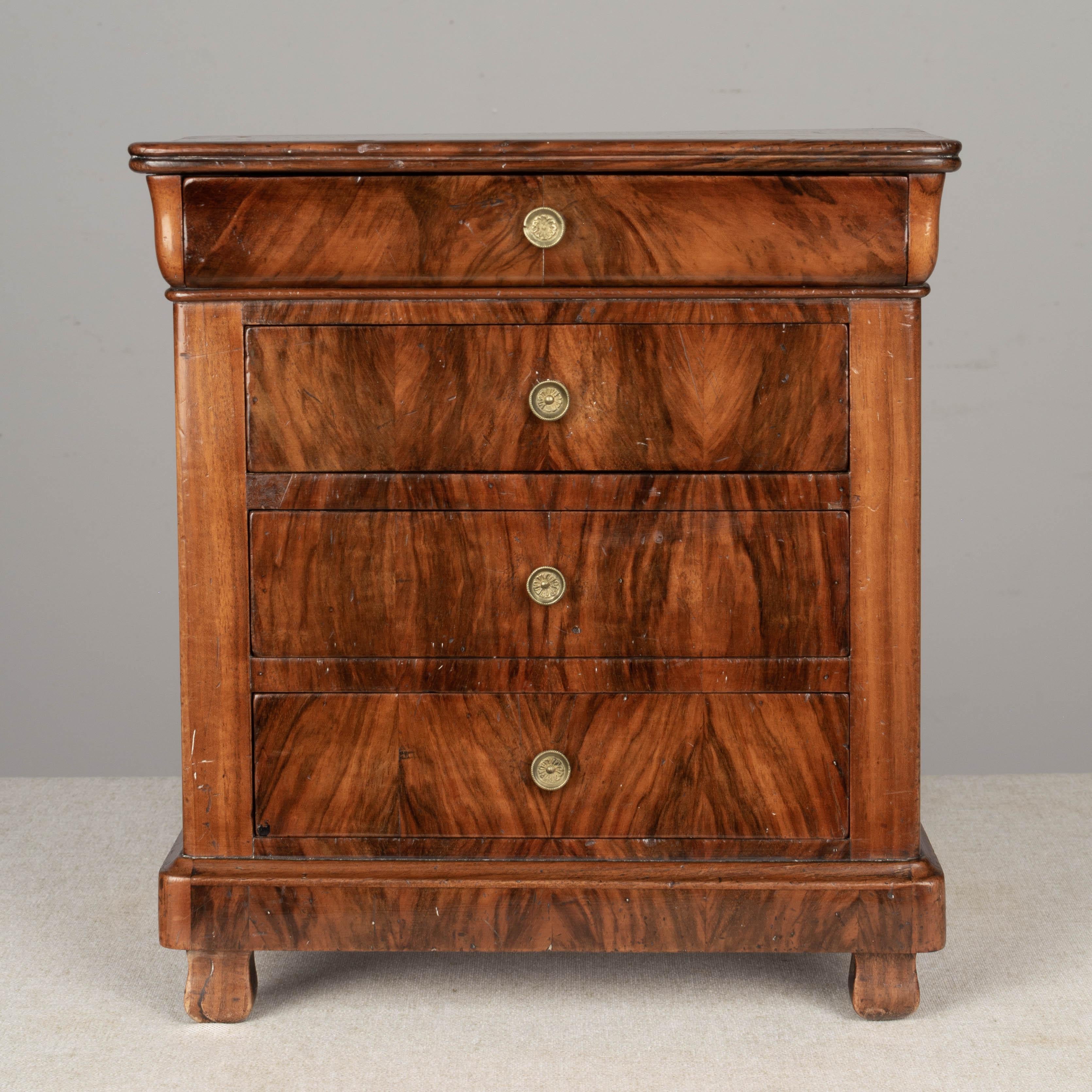 Hand-Crafted French Louis Philippe Miniature Sample Commode For Sale