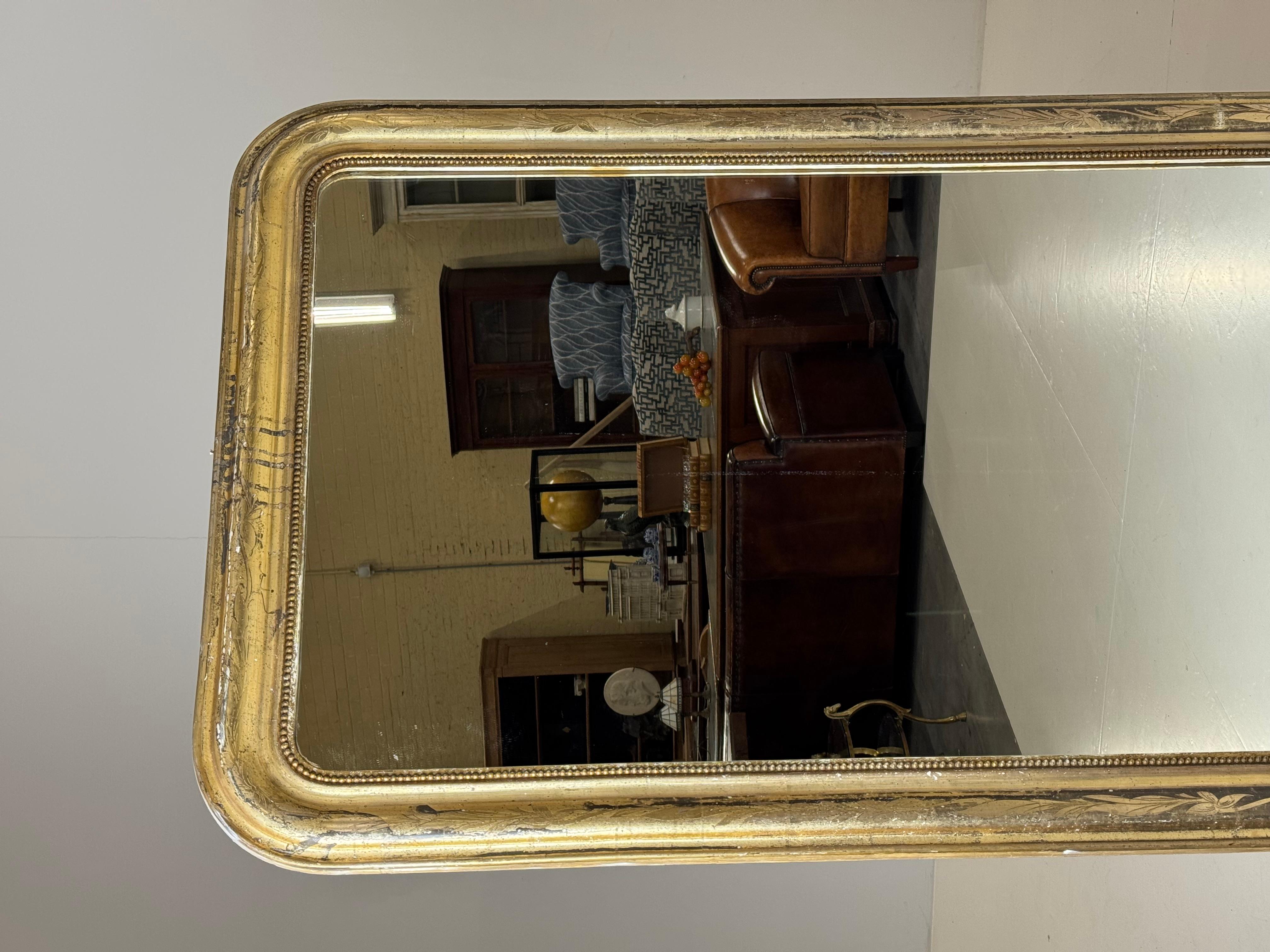 French Louis Philippe mirror 163 cm im Zustand „Gut“ im Angebot in MILL, NL