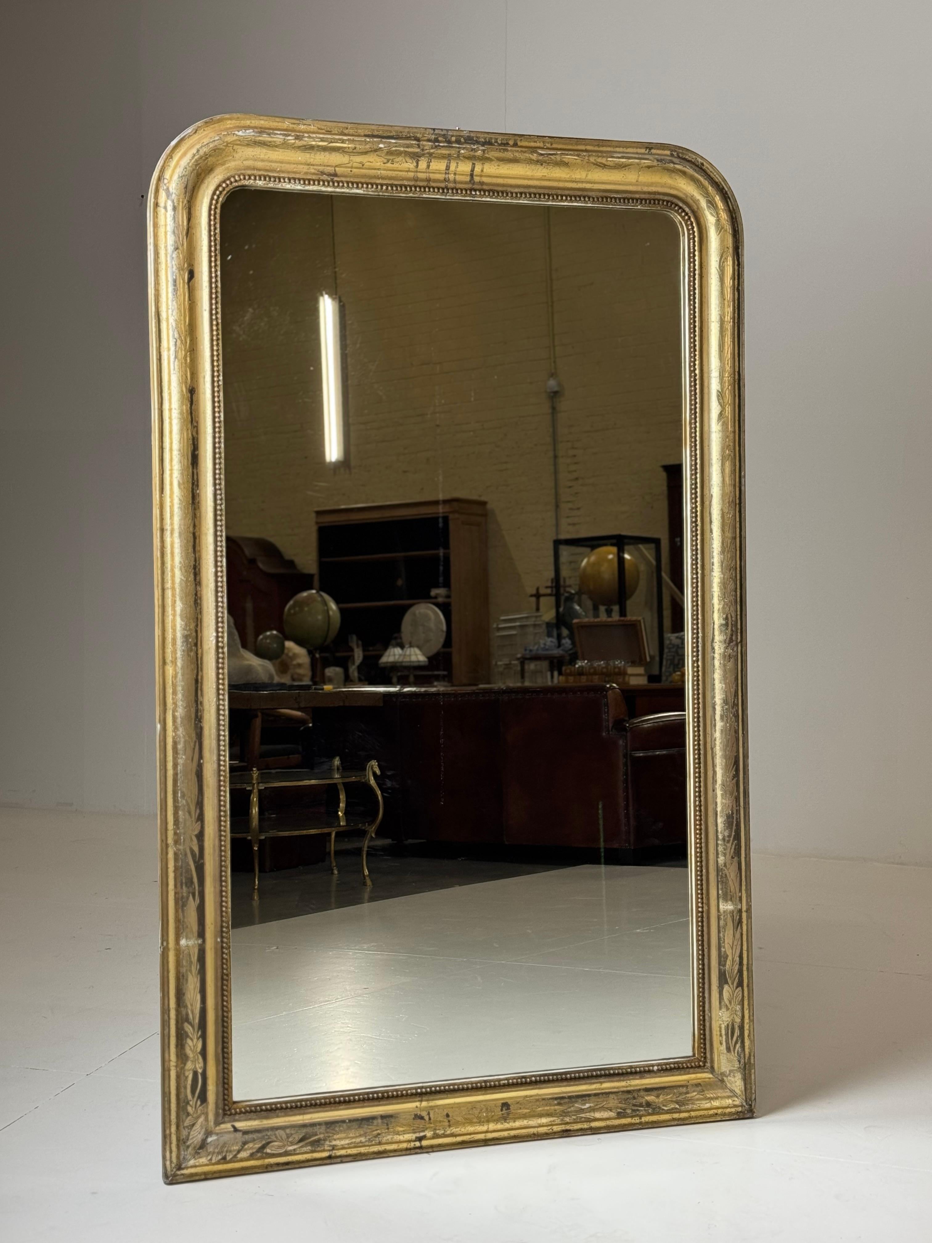 French Louis Philippe mirror 163 cm im Angebot 1