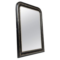 French Louis Philippe mirror, black