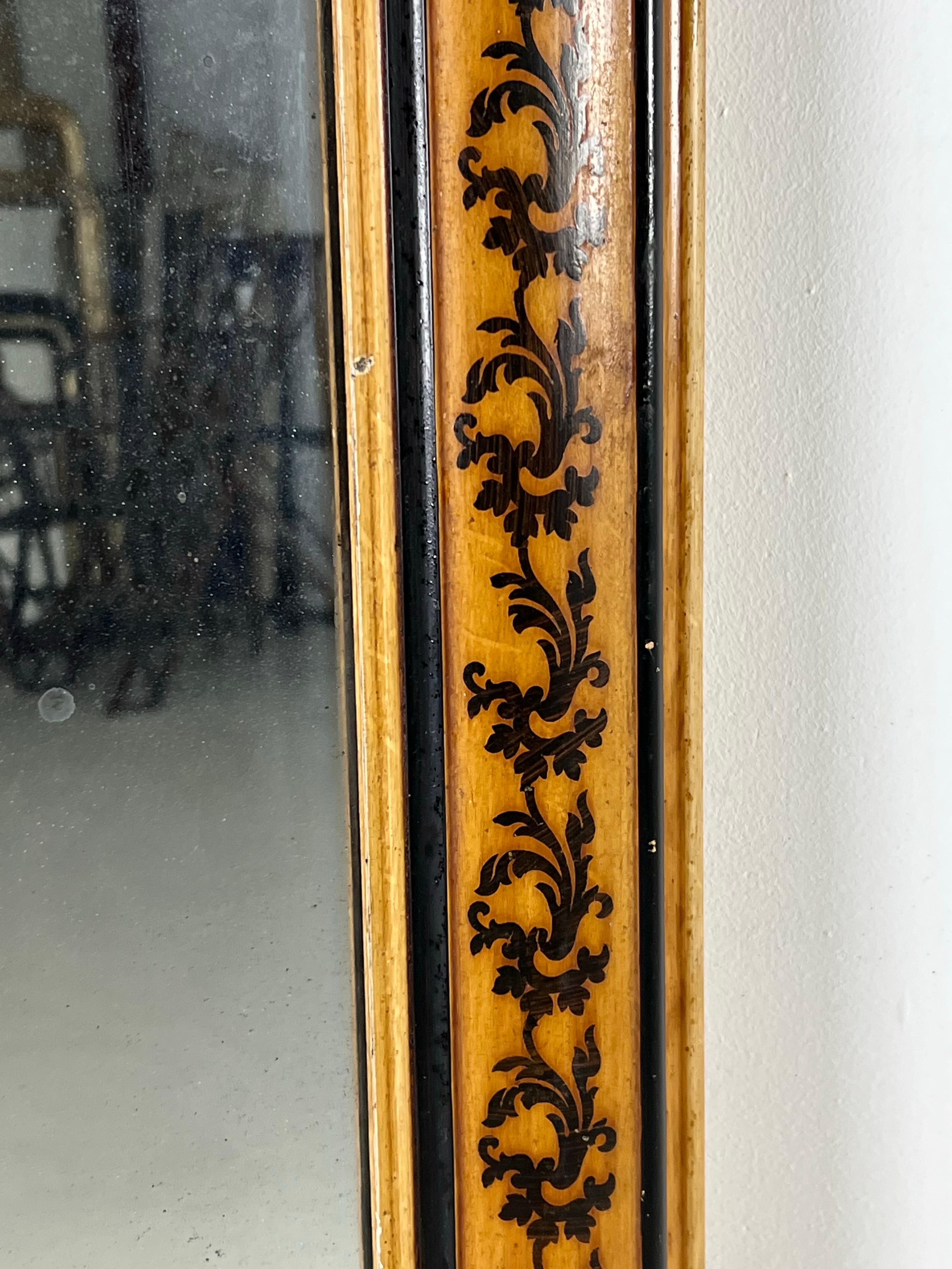 French Louis Philippe Mirror flower motive For Sale 7
