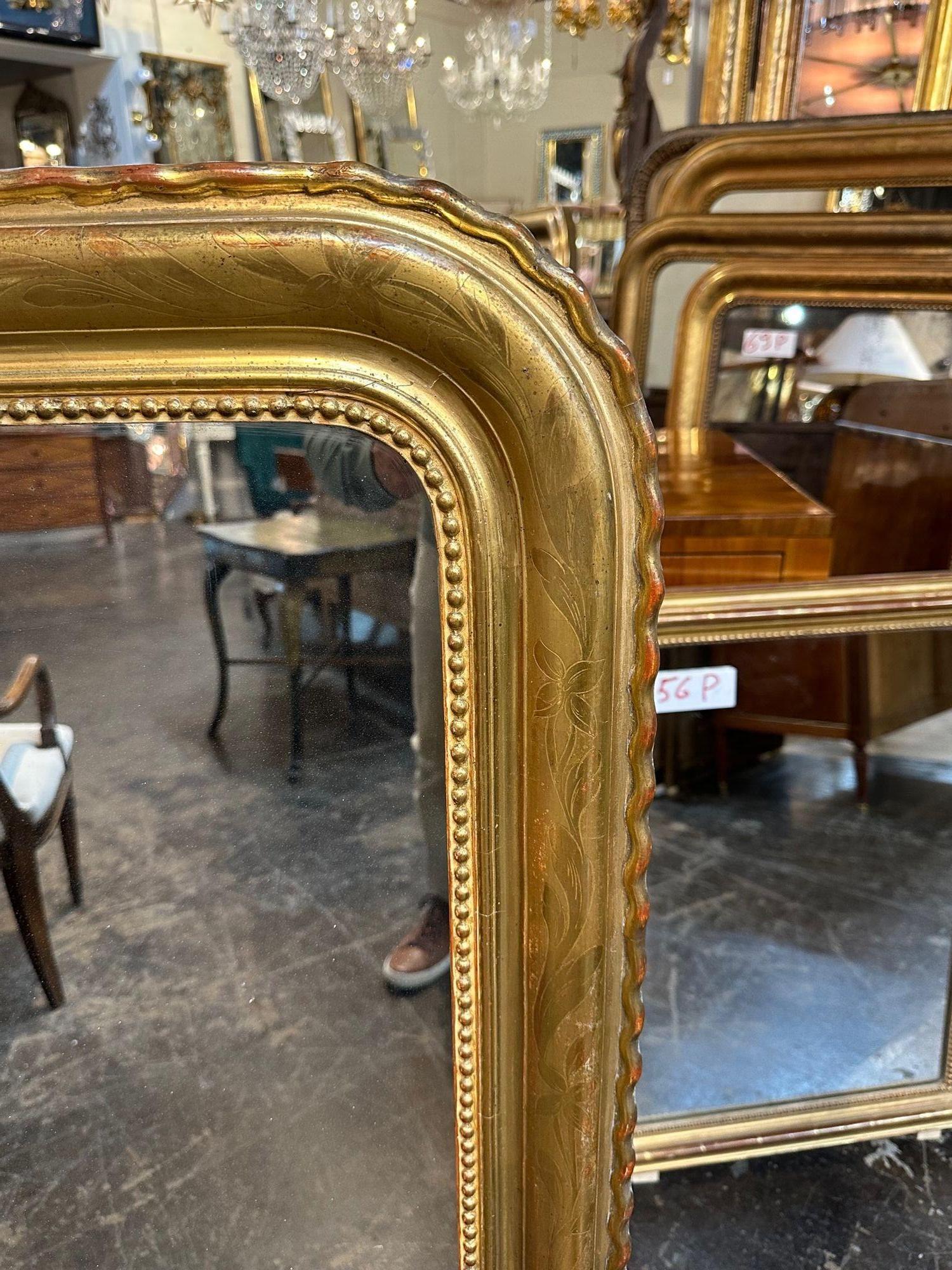 French Louis Philippe Mirror In Good Condition In Dallas, TX