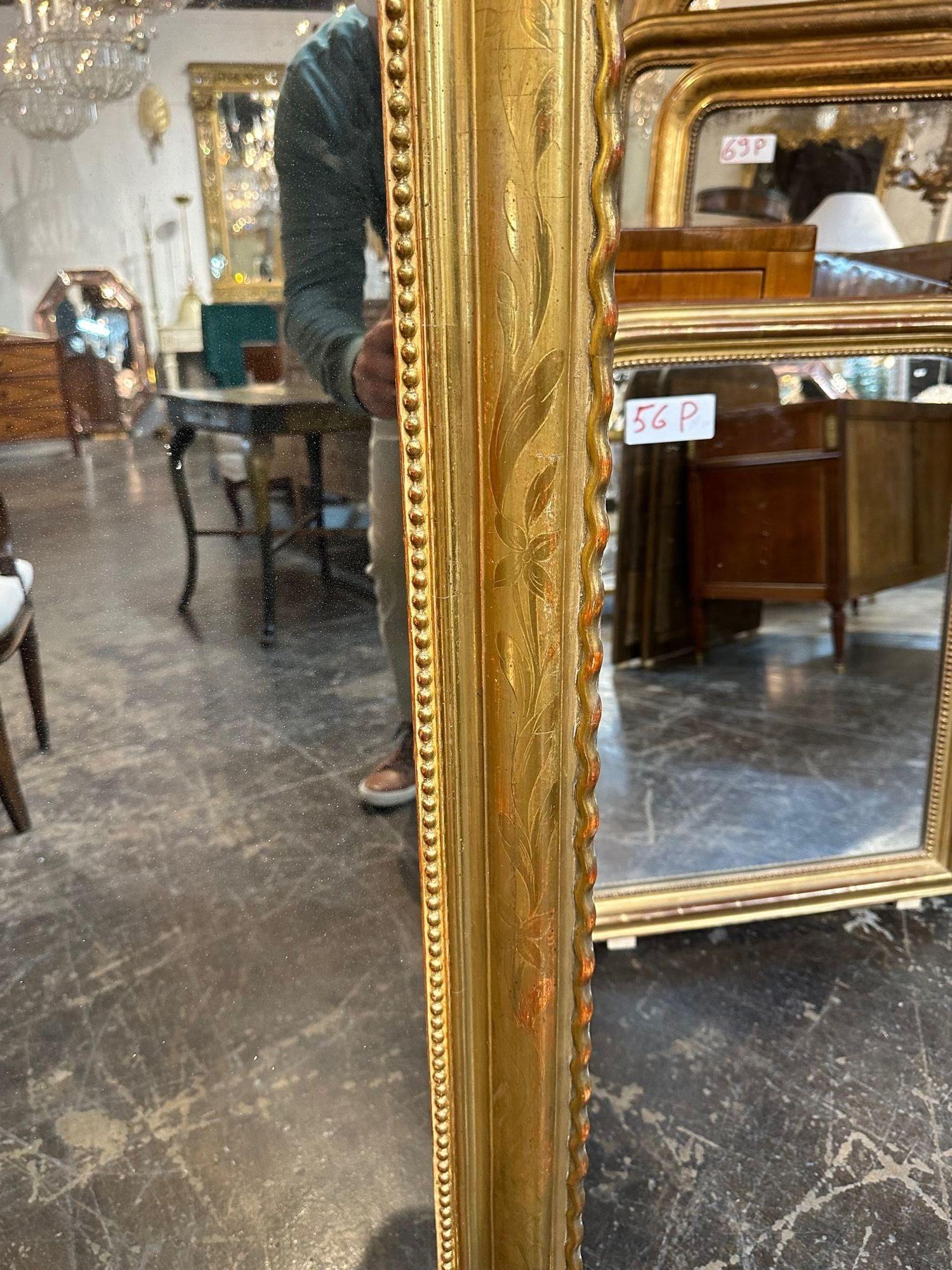 19th Century French Louis Philippe Mirror
