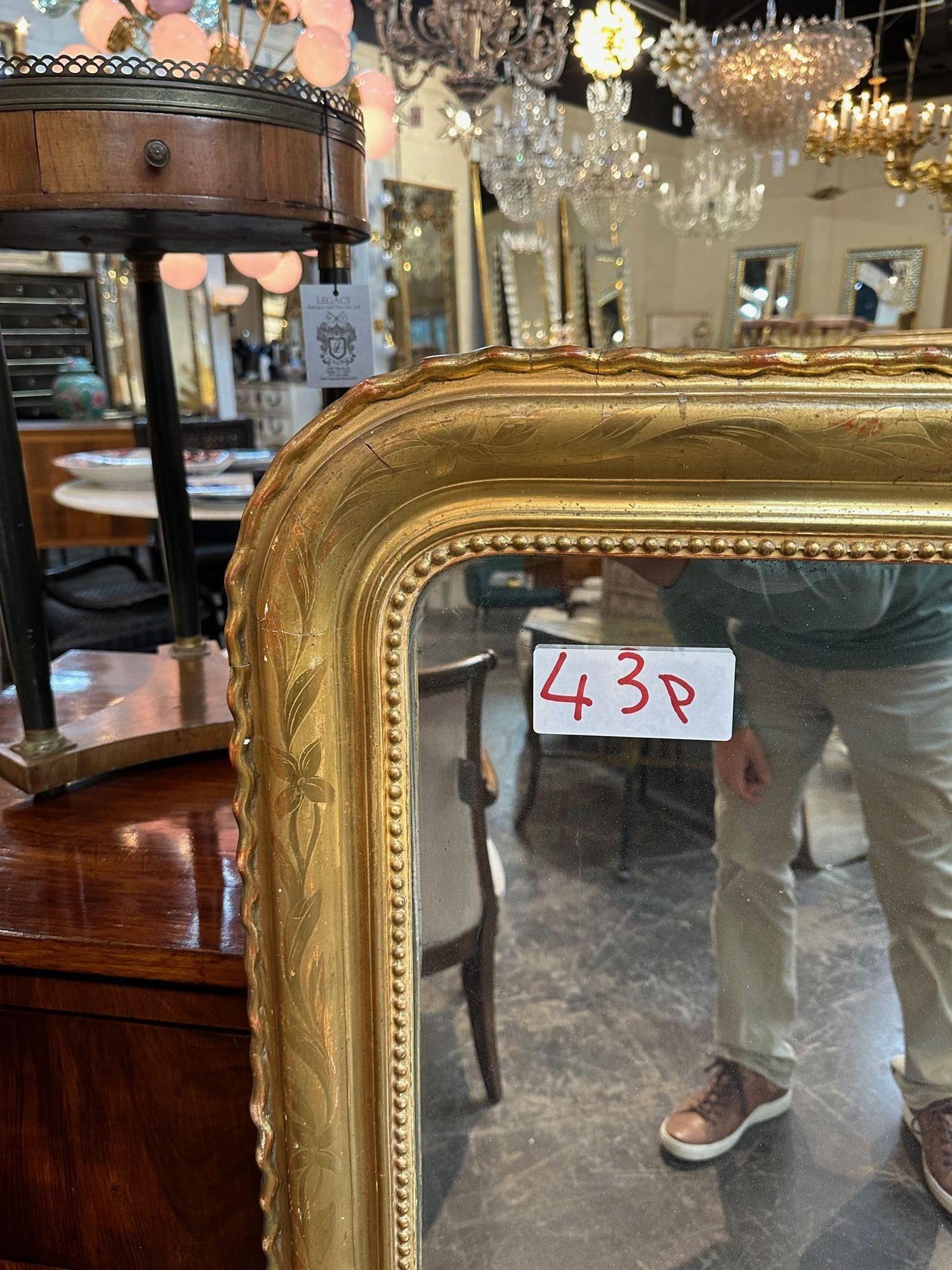 Giltwood French Louis Philippe Mirror