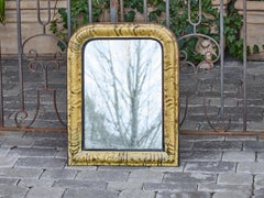 French Louis-Philippe Mirror with Faux Tortoiseshell Painted Frame, circa 1850