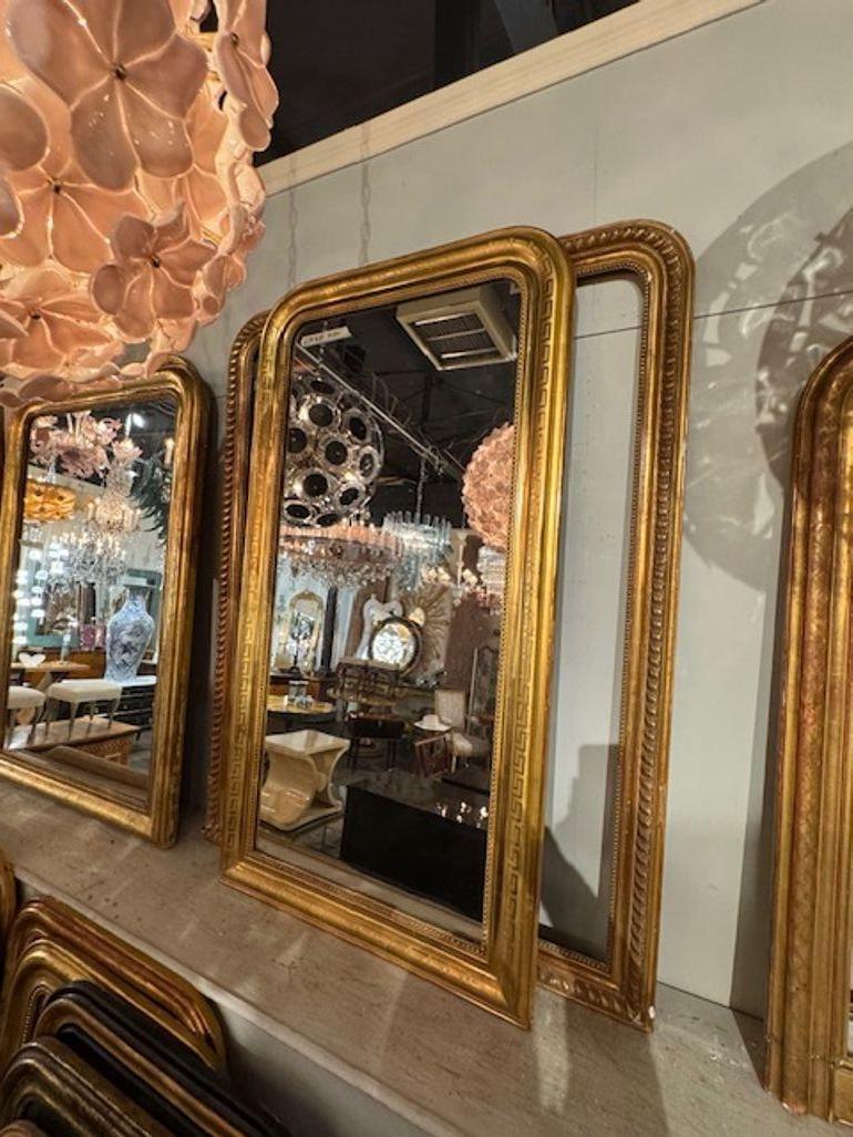 French Louis Philippe Mirror with Greek Pattern For Sale 3