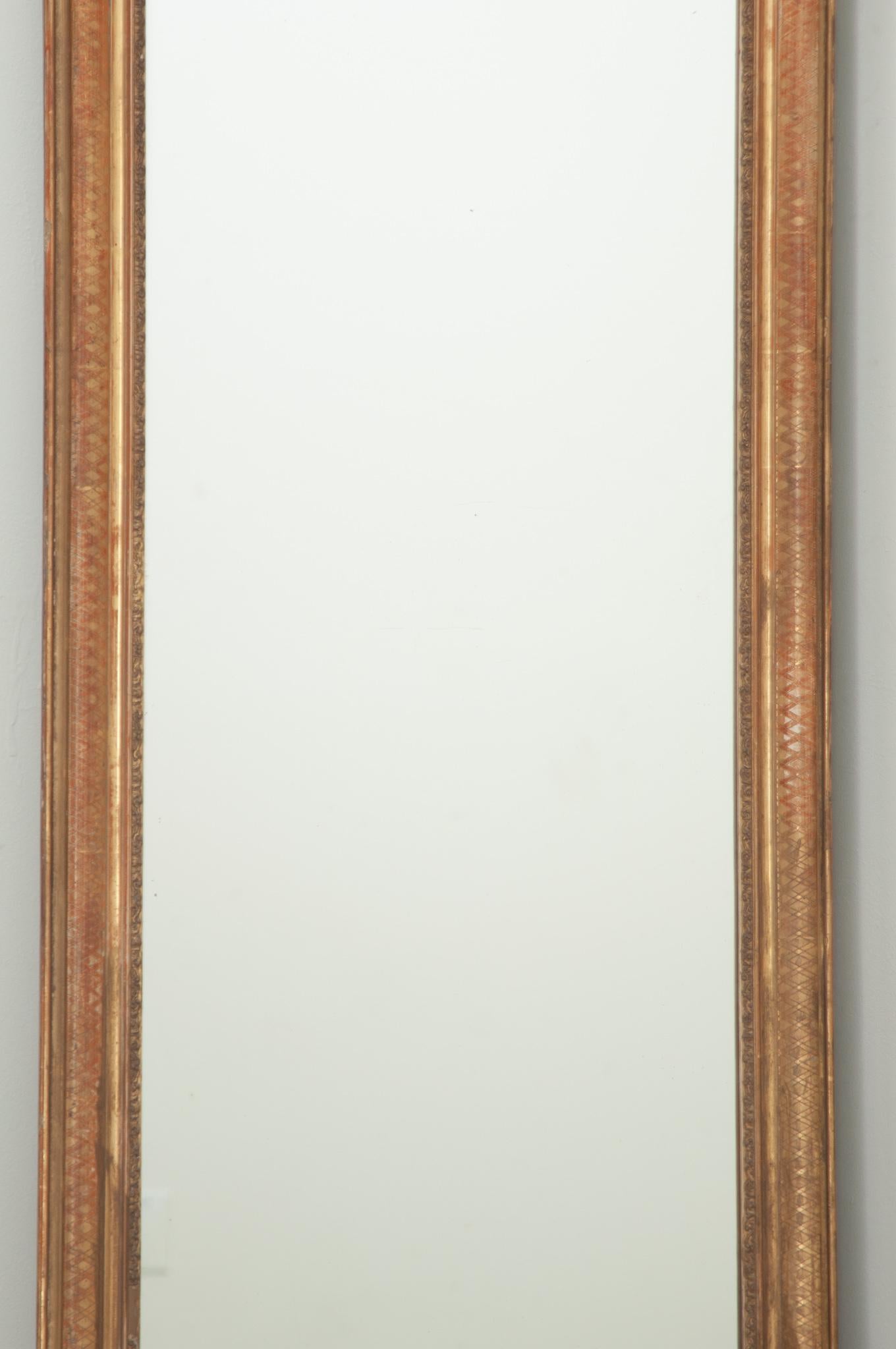 French Louis Philippe Narrow Dressing Mirror 3