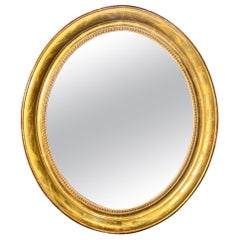 French Louis Philippe Oval Giltwood Mirrors