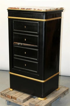 Late 19th Century Louis Phillippe Style Trompe L'Oeil Safe