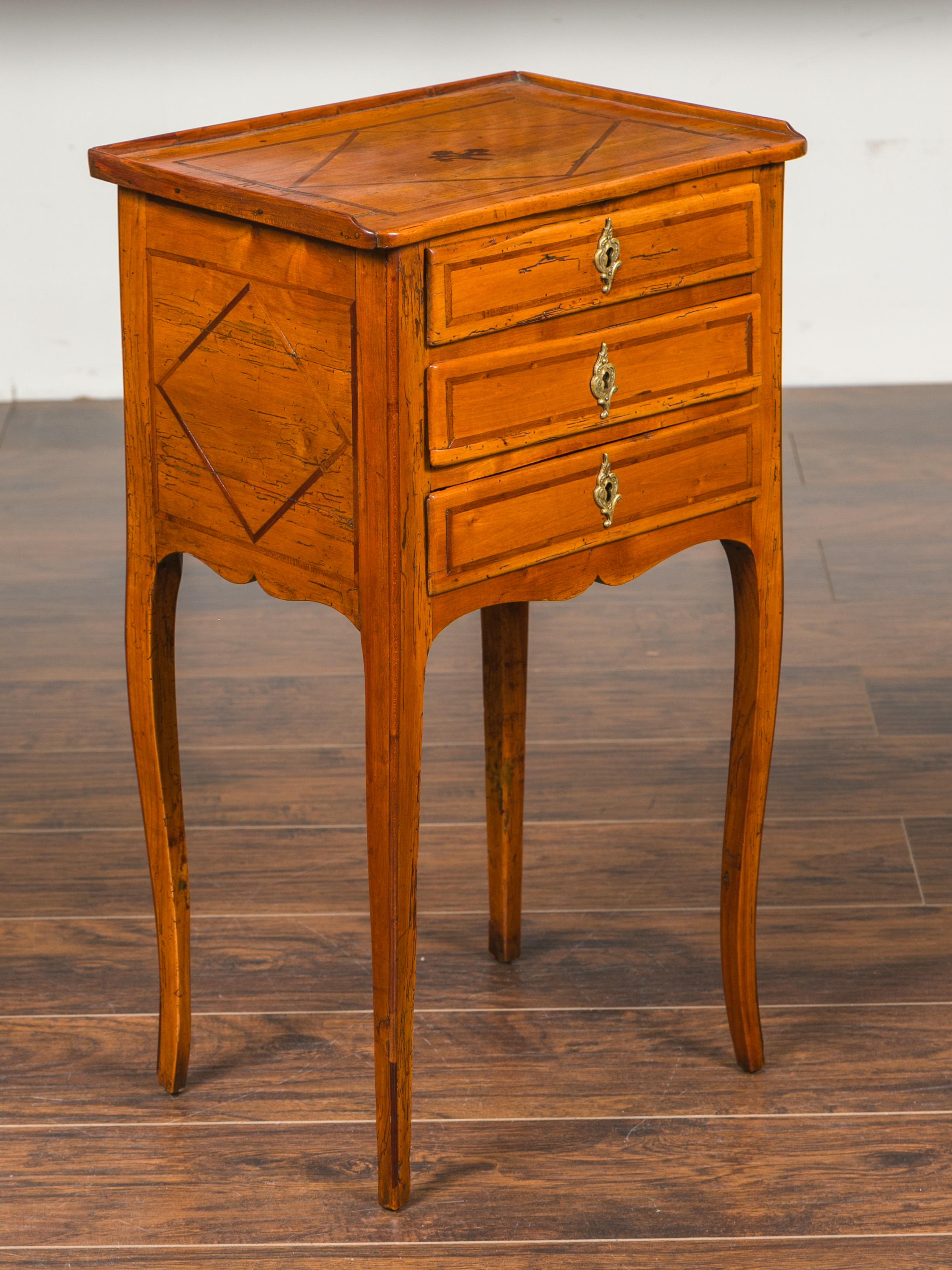 geometric bedside tables