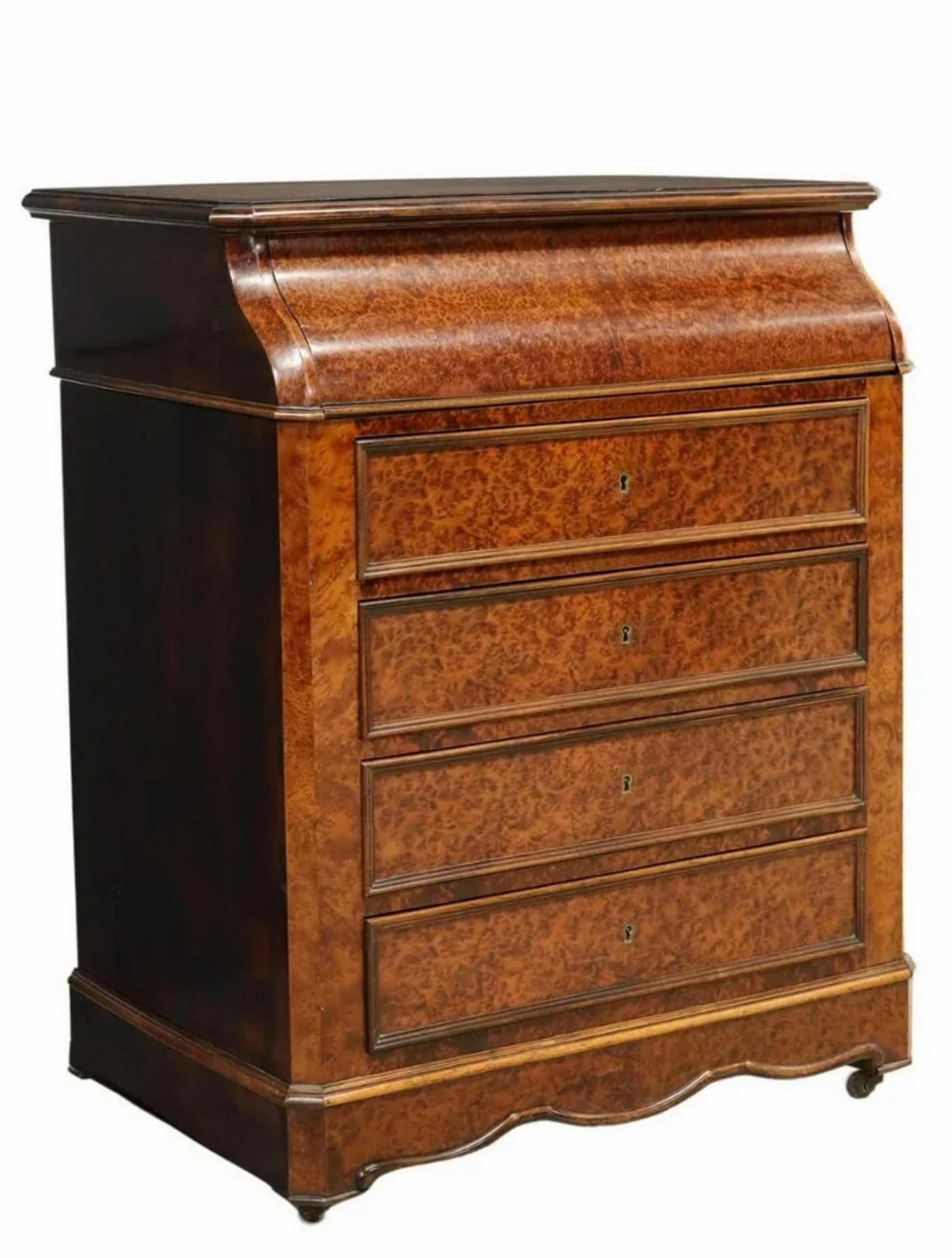French Louis Philippe Period Amboyna Burlwood Wash Stand Chest For Sale 2