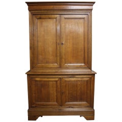 French Louis-Philippe Period Cabinet "deux-corps"