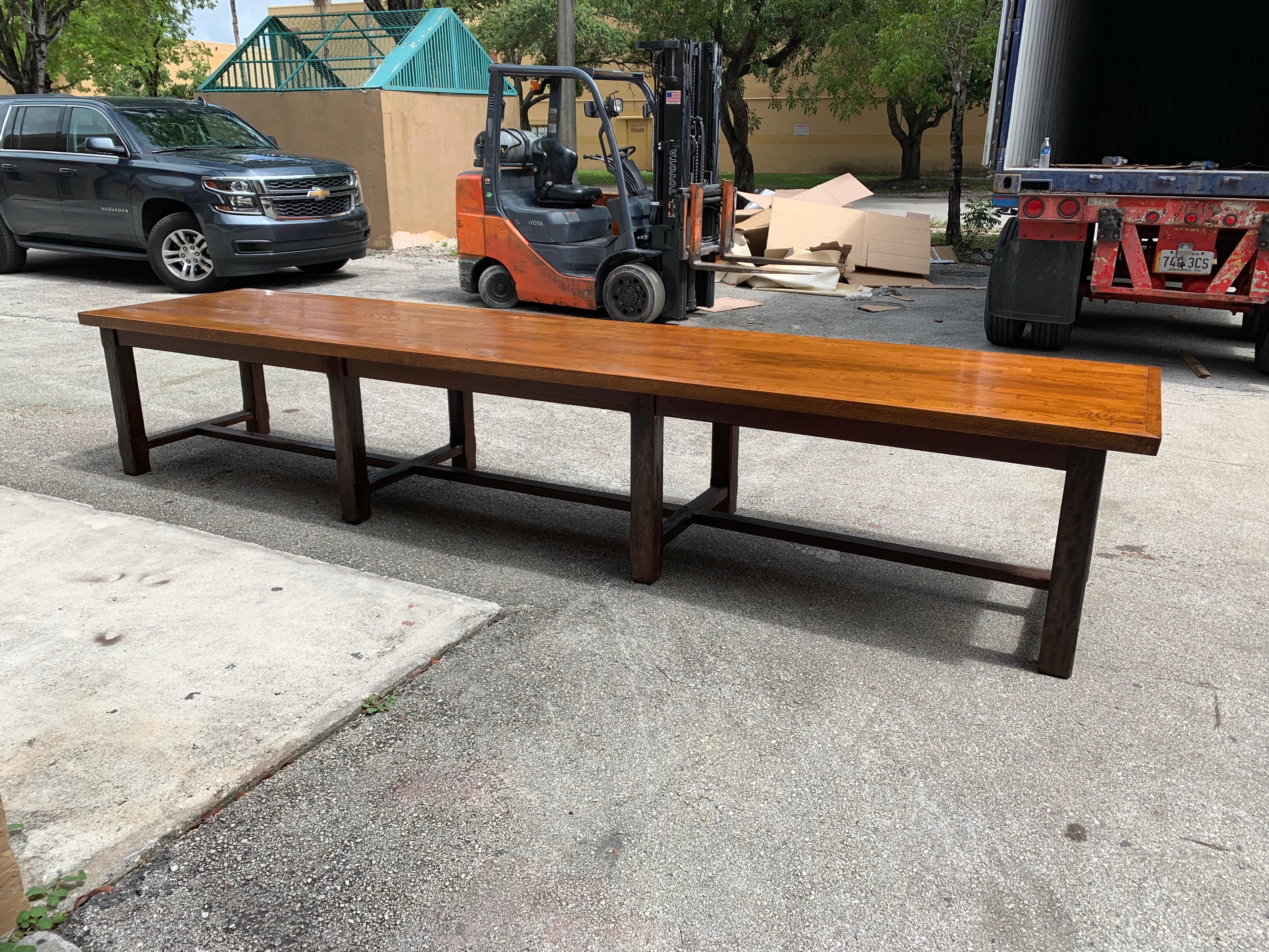 French Louis Philippe Period Chateau Monastery Dining Table, 19th Century For Sale 5