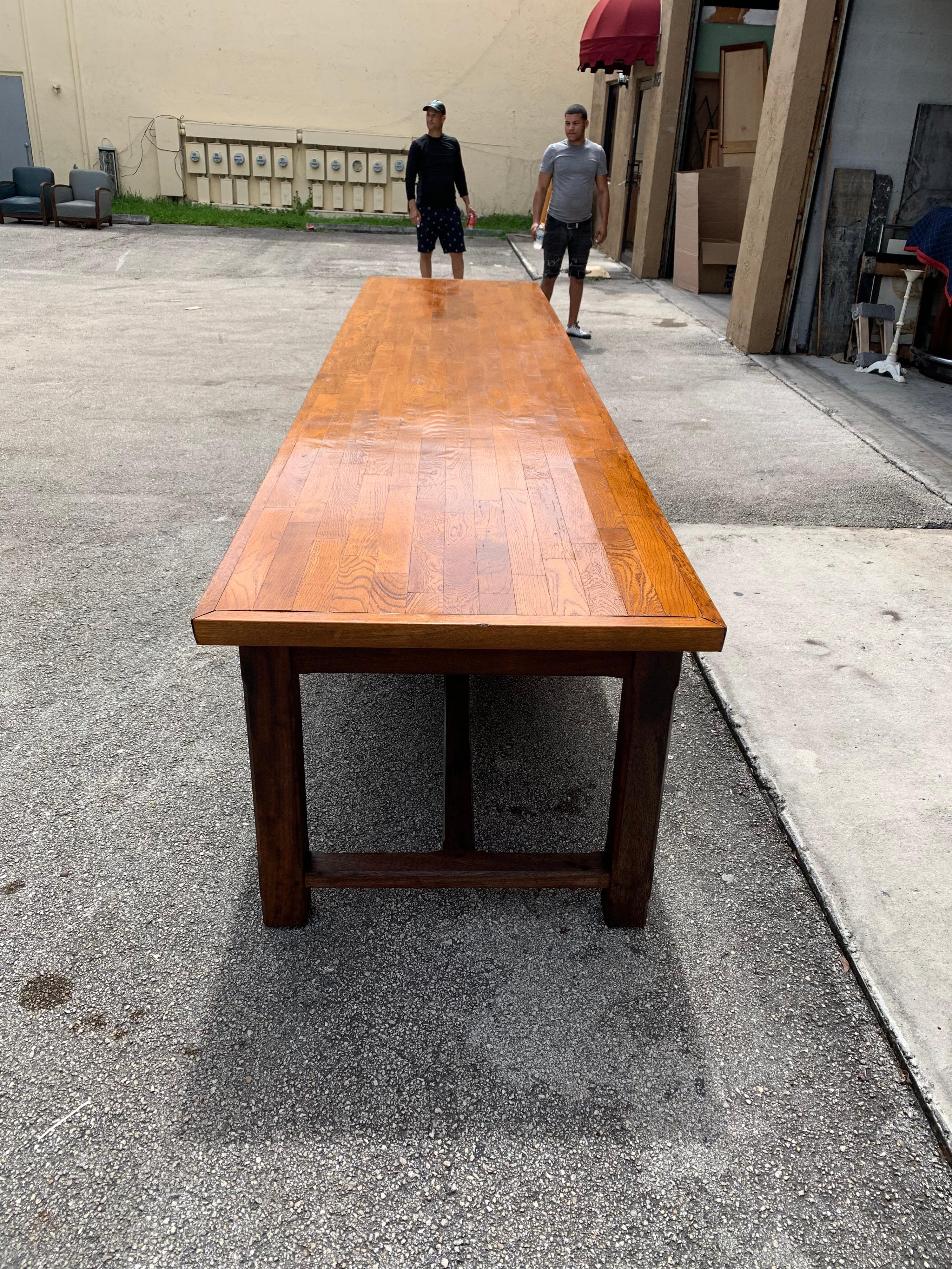 French Louis Philippe Period Chateau Monastery Dining Table, 19th Century For Sale 15