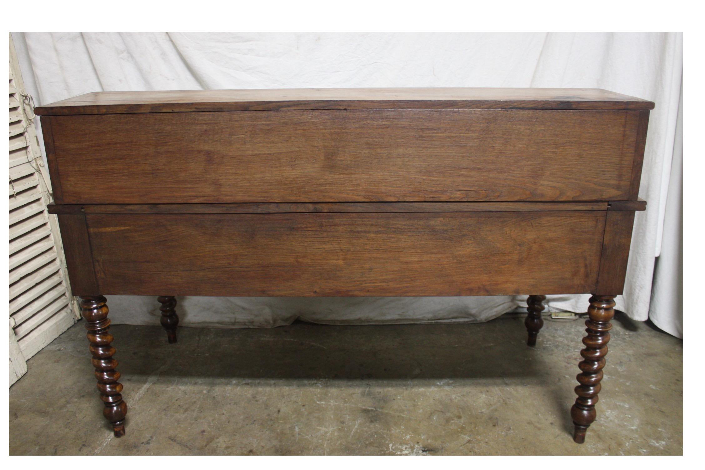 Leather French Louis-Philippe Period Desk