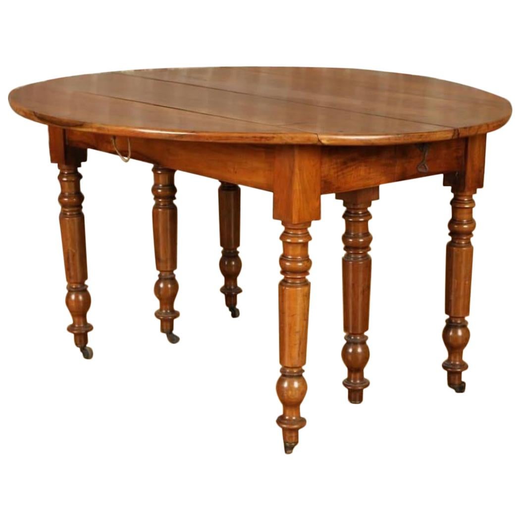 French Louis Philippe Period Drop Leaf Table