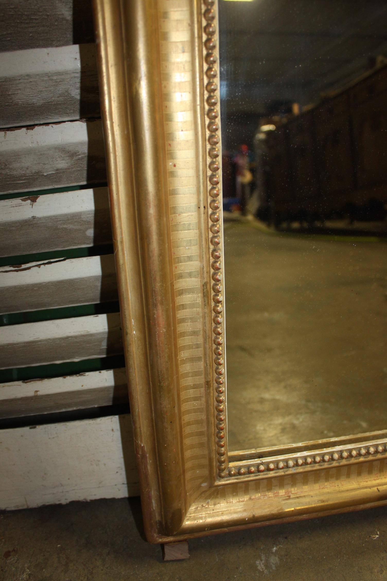 French Louis-Philippe Period Gilt Mirror 6