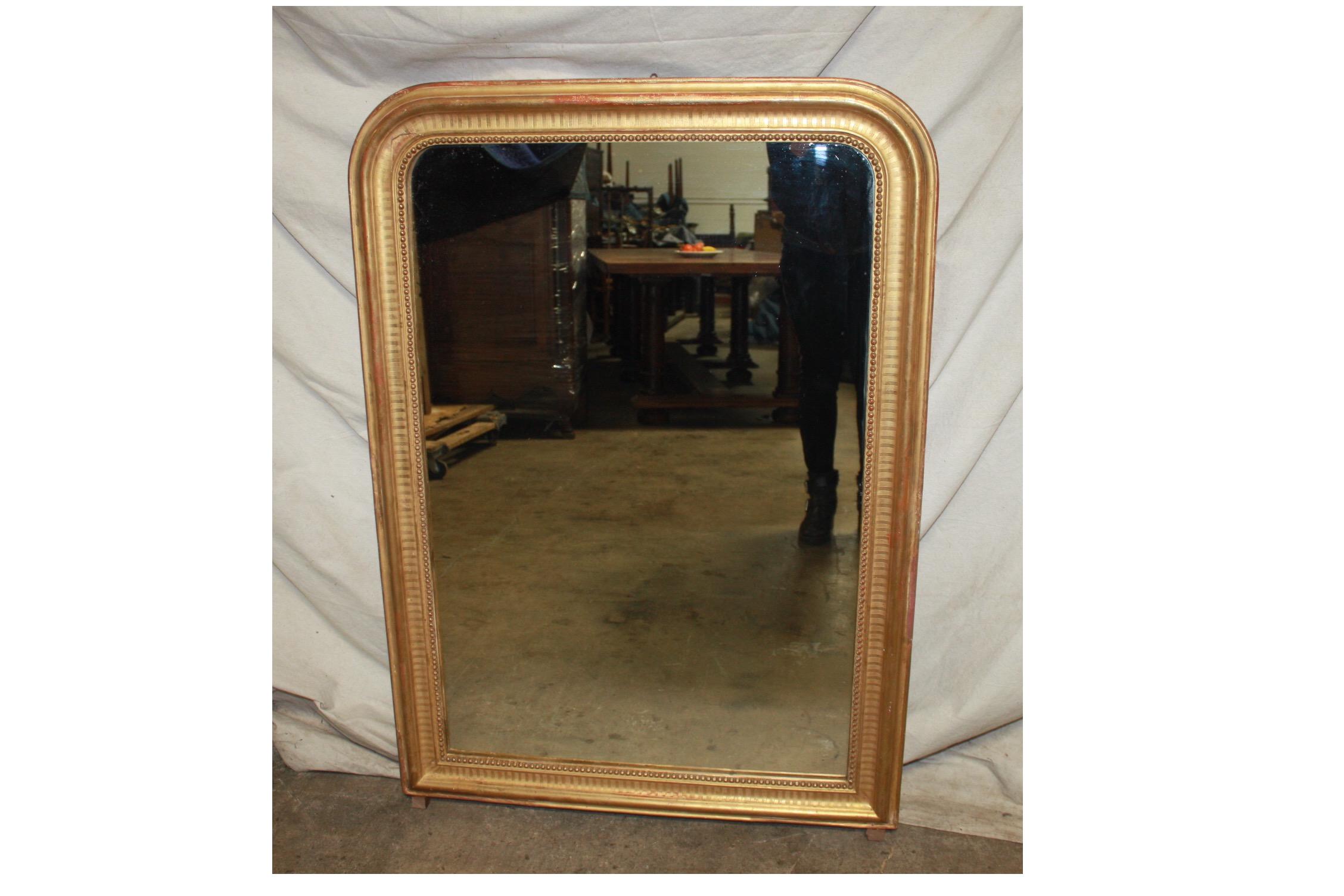 Louis Philippe French Louis-Philippe Period Gilt Mirror
