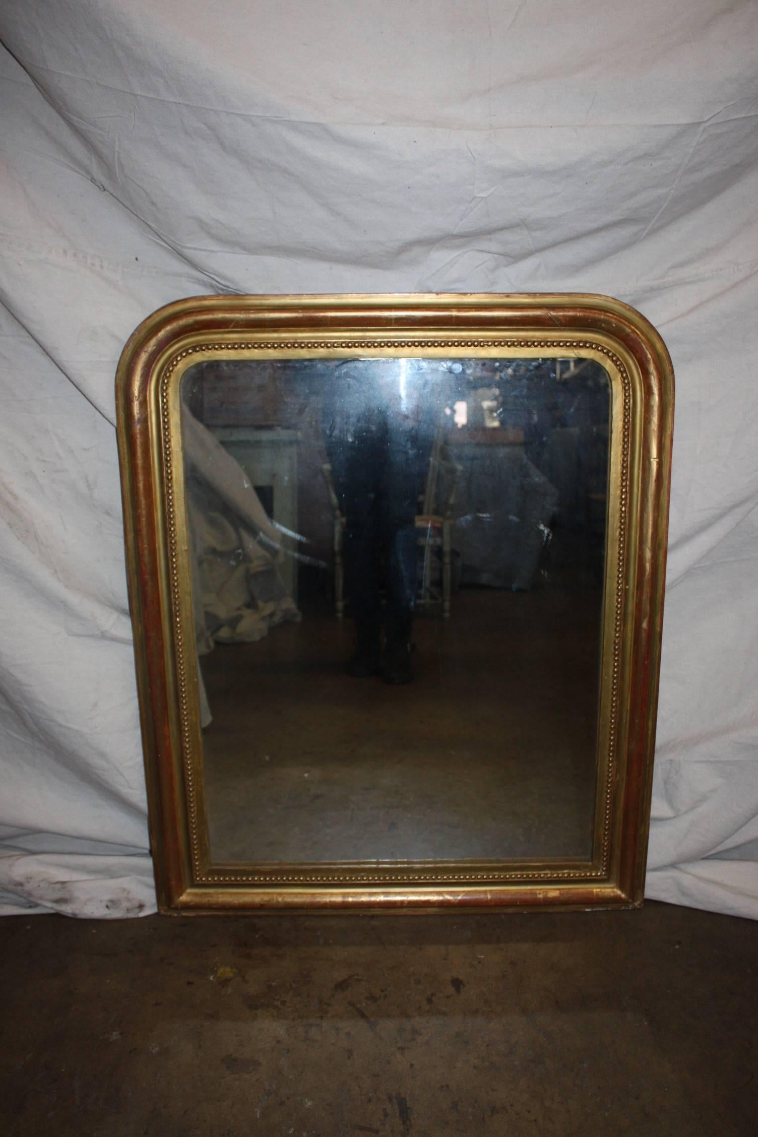 19th century French Louis-Philippe period mirror.