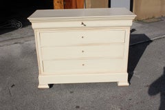 French Louis Philippe Period Painted Bookmatched Commode, circa 19th Century