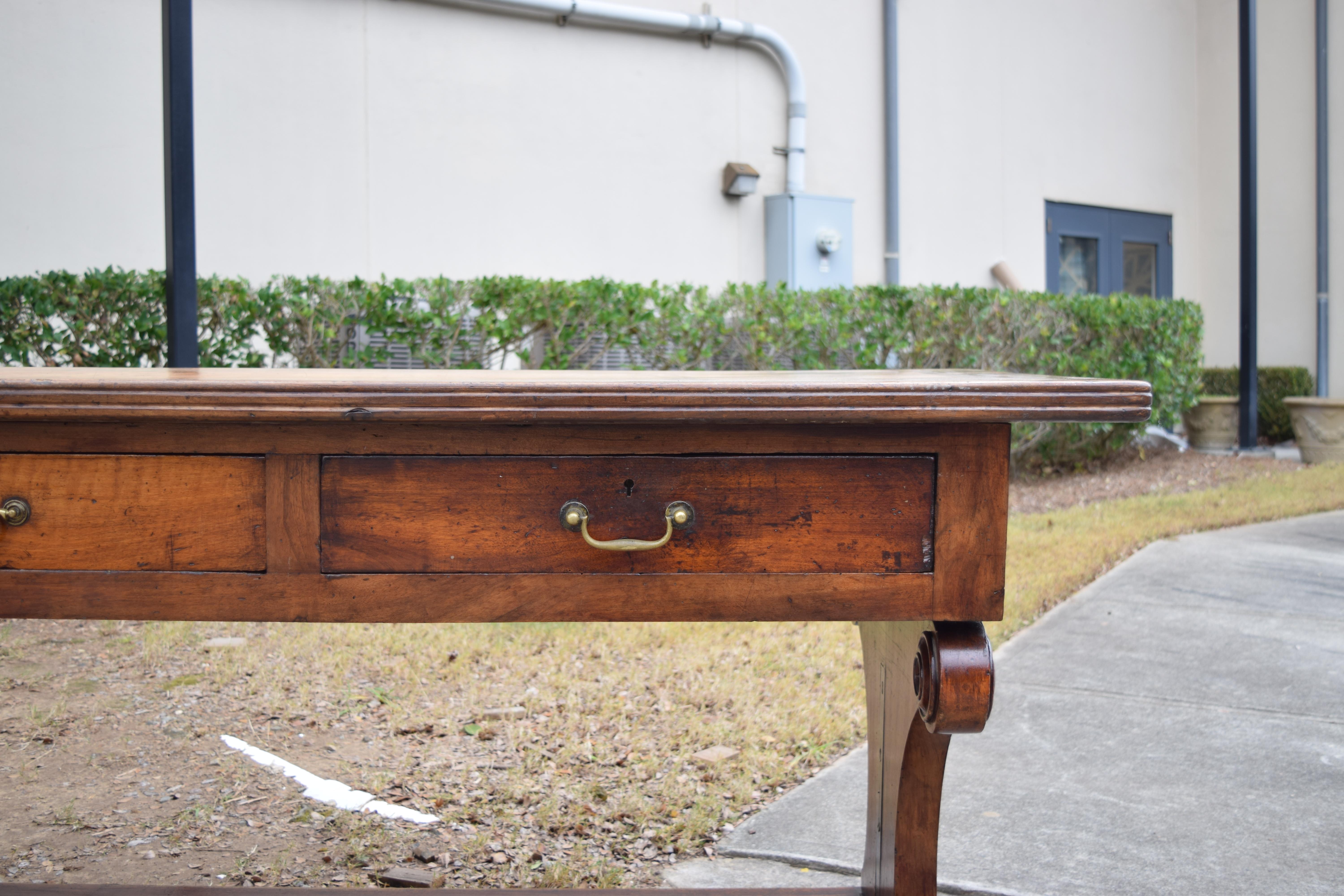 French Louis Philippe Period Solid Walnut Table de Drapier, ca. 1835 2