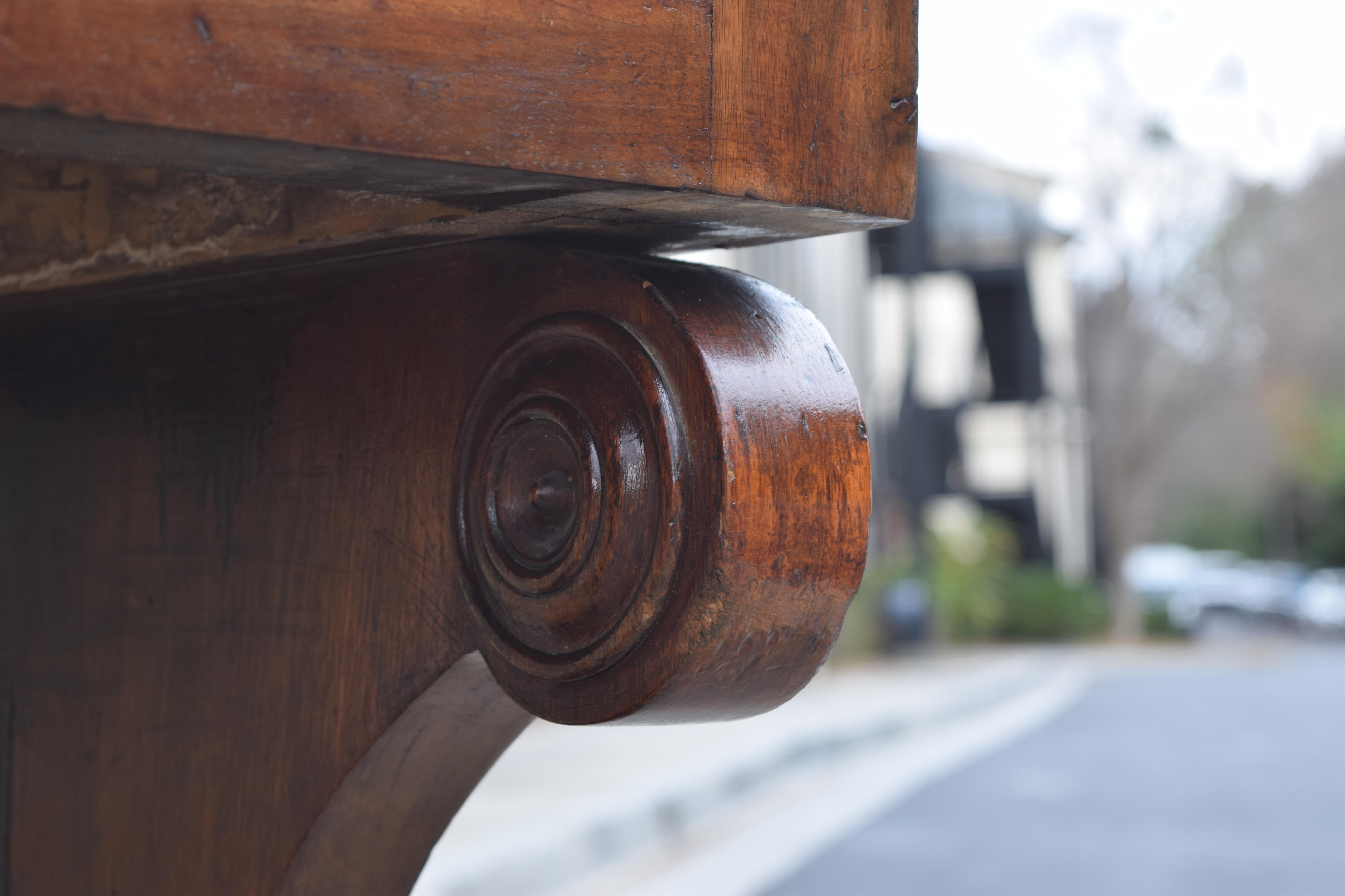 French Louis Philippe Period Solid Walnut Table de Drapier, ca. 1835 3