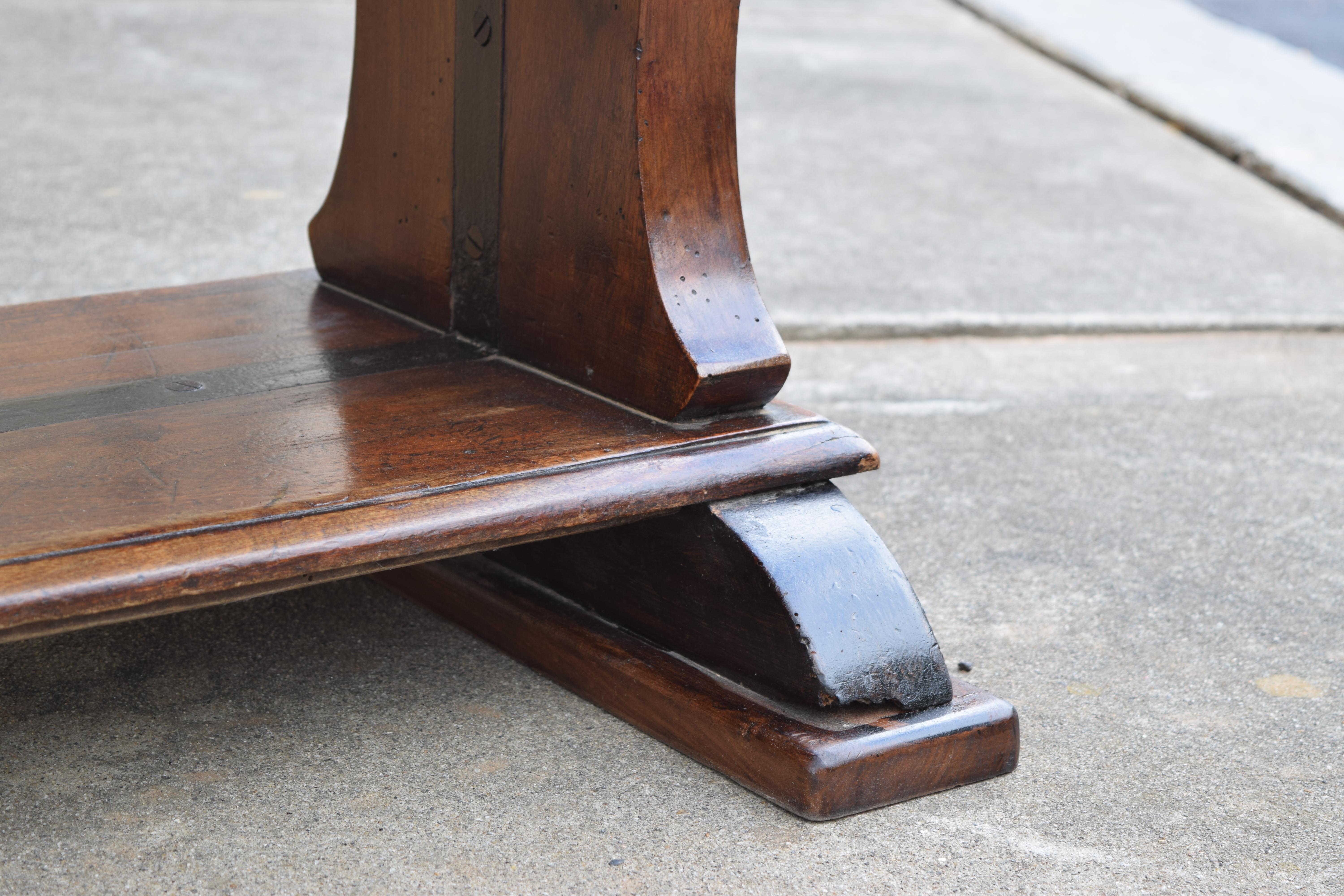 French Louis Philippe Period Solid Walnut Table de Drapier, ca. 1835 5