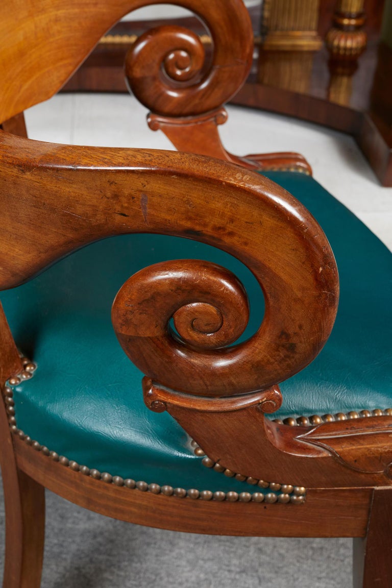 French Louis Philippe Period Walnut Desk Chair or Desk Chair at 1stDibs