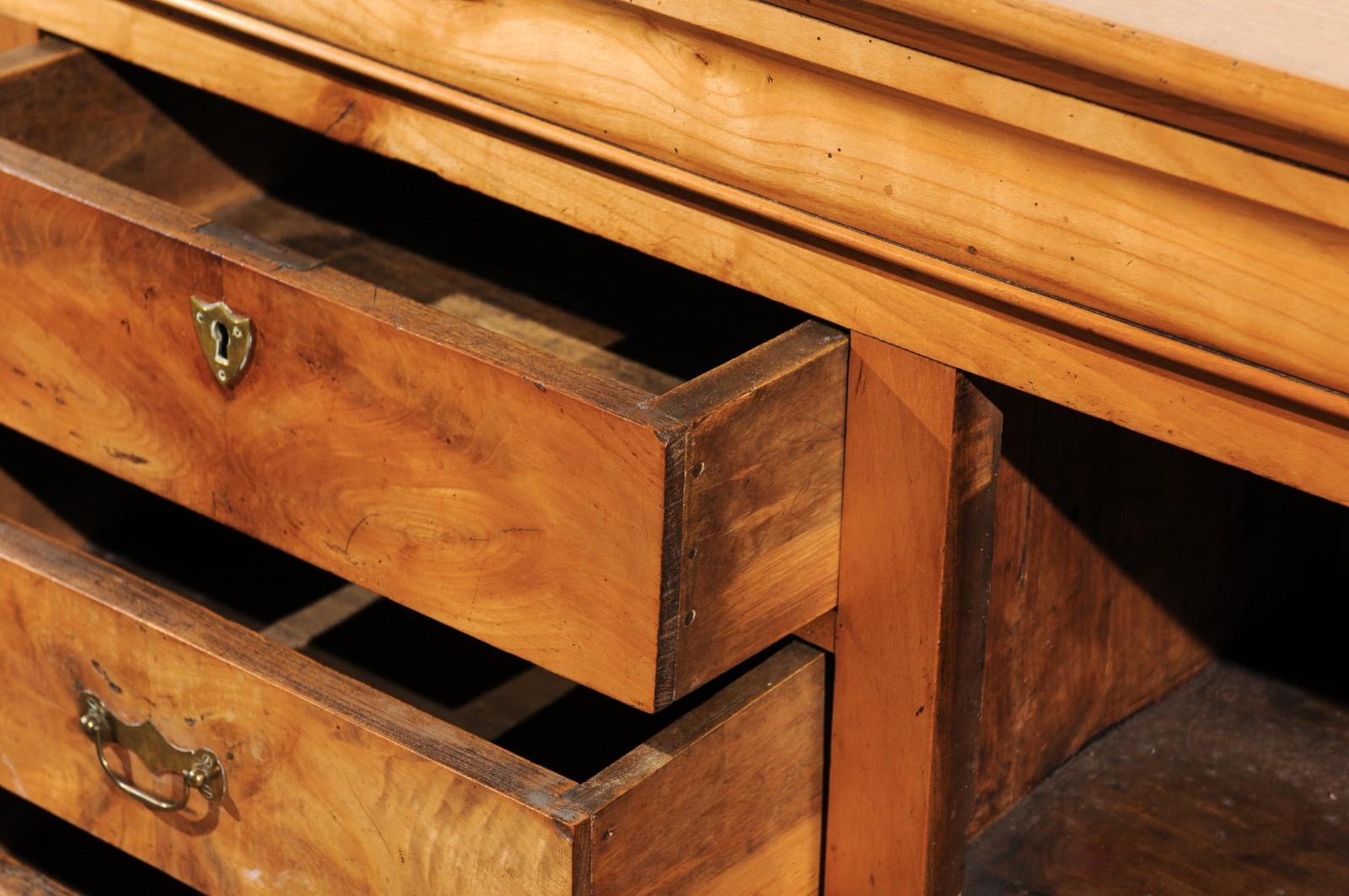 French Louis-Philippe Period Walnut Enfilade with Doors and Drawers, circa 1850 3