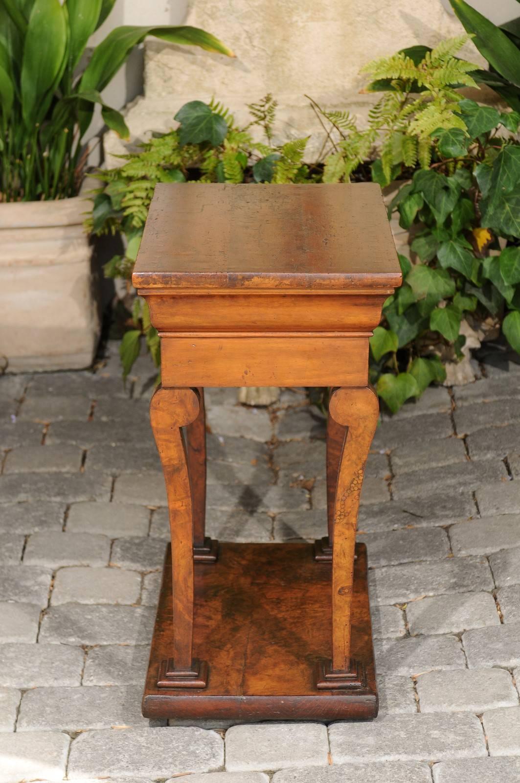 French Louis-Philippe Period Walnut Side Table with Scrolled Legs, circa 1850 5