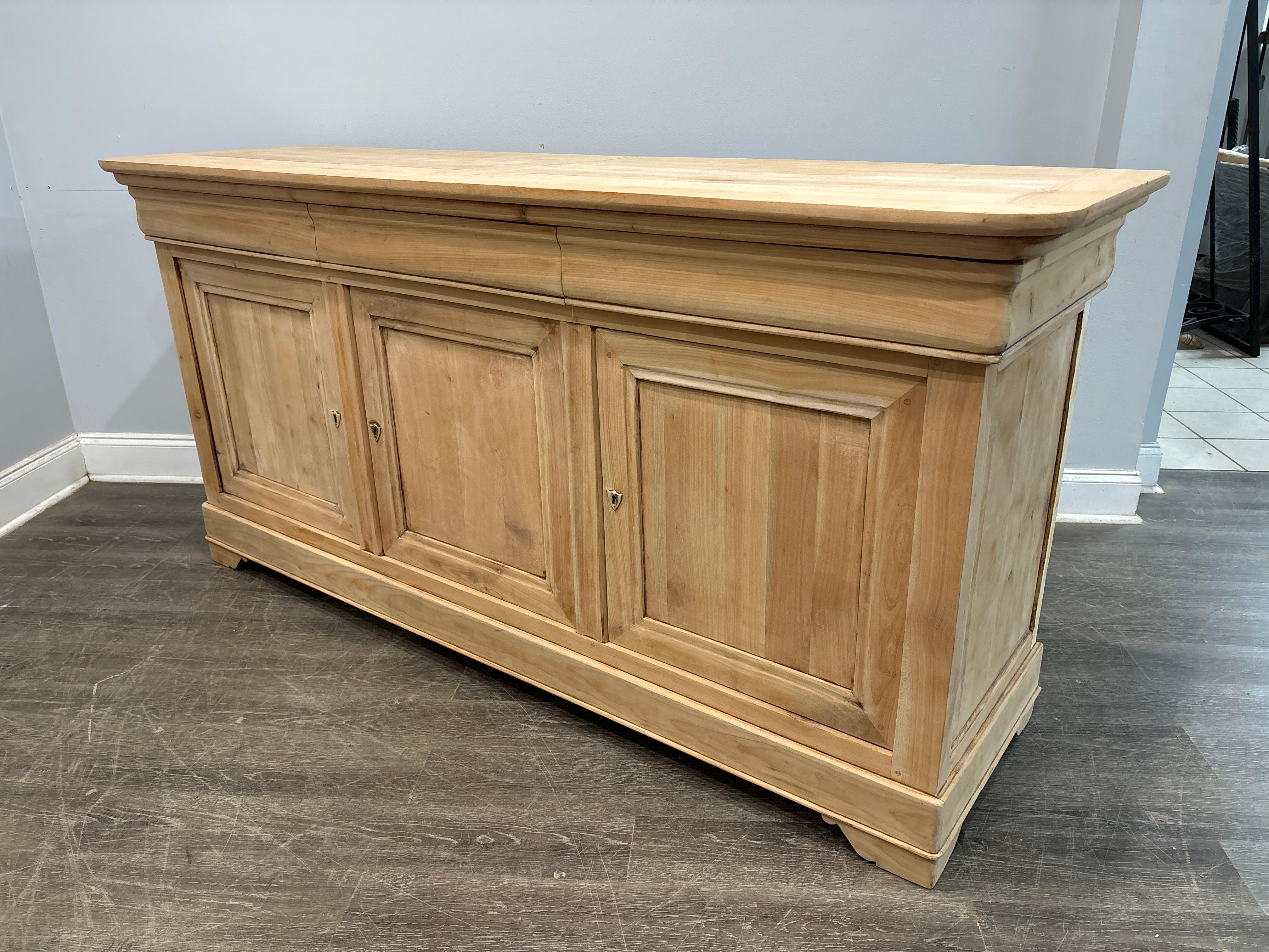 Fruitwood French Louis-Philippe Sideboard  For Sale