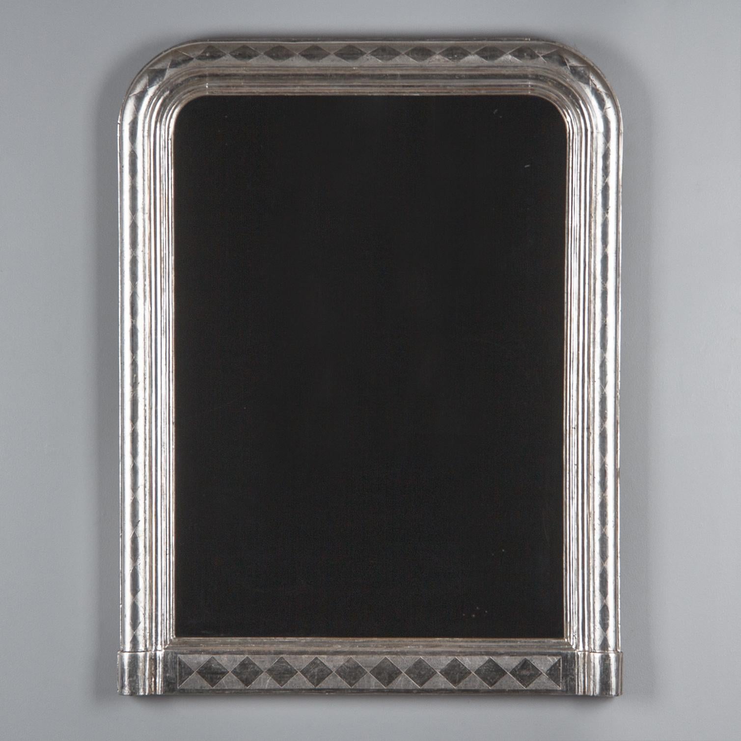 French Louis Philippe Silver Leaf Mirror, Mid-1800s 4