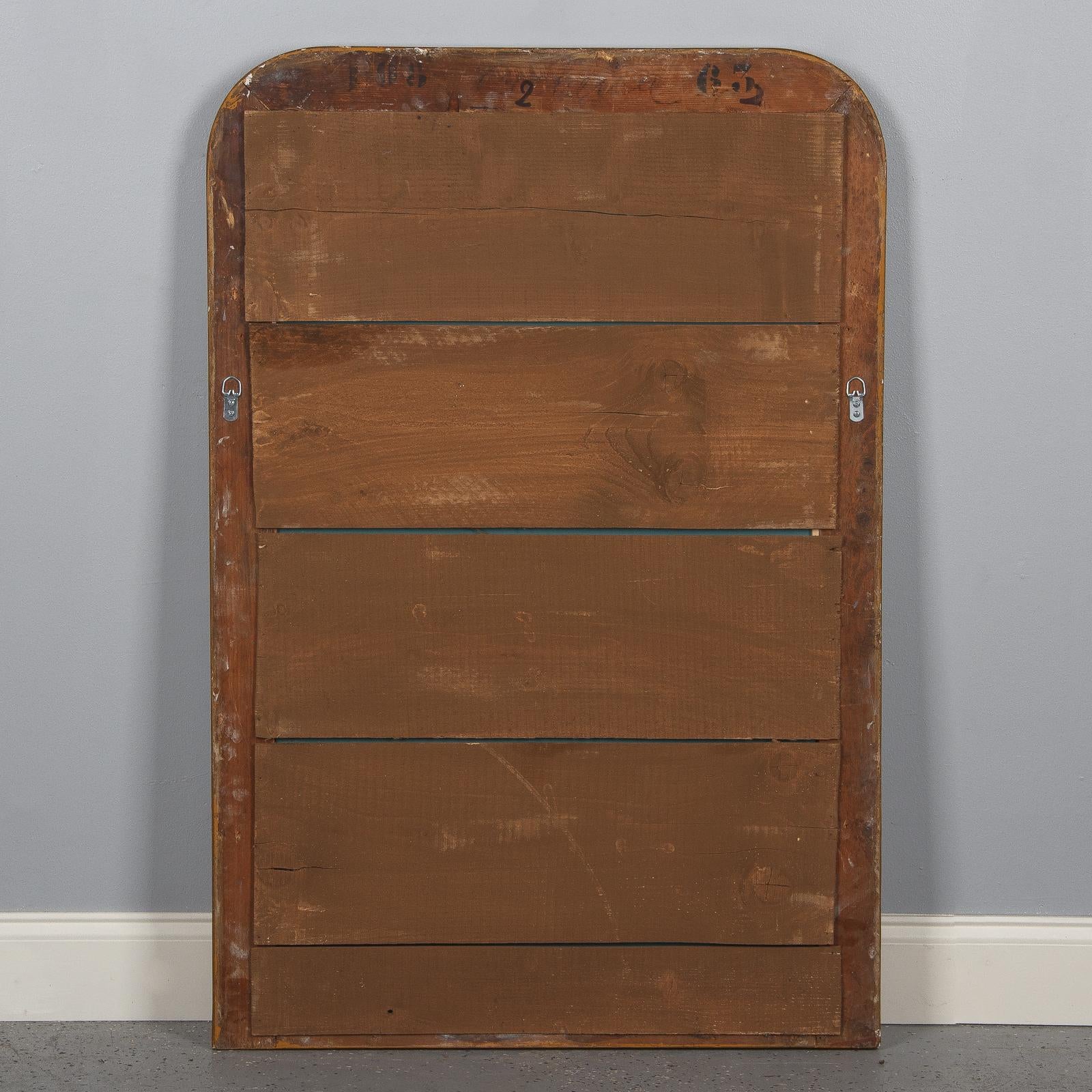 Miroir Louis Philippe français à feuilles d'argent:: milieu des années 1800 11
