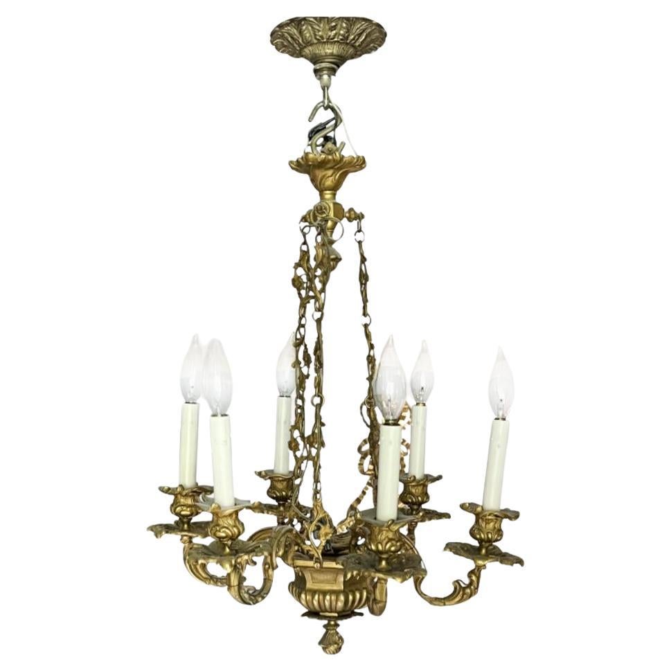 French Louis Philippe Six-Light Chandelier