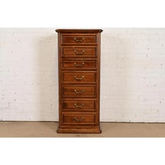 French Louis Philippe Solid Carved Maple Lingerie Chest or Semainier