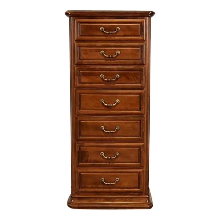 Cassettiera per lingerie in acero massiccio intagliato Louis Philippe o Semainier