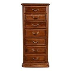 French Louis Philippe Solid Carved Maple Lingerie Chest or Semainier