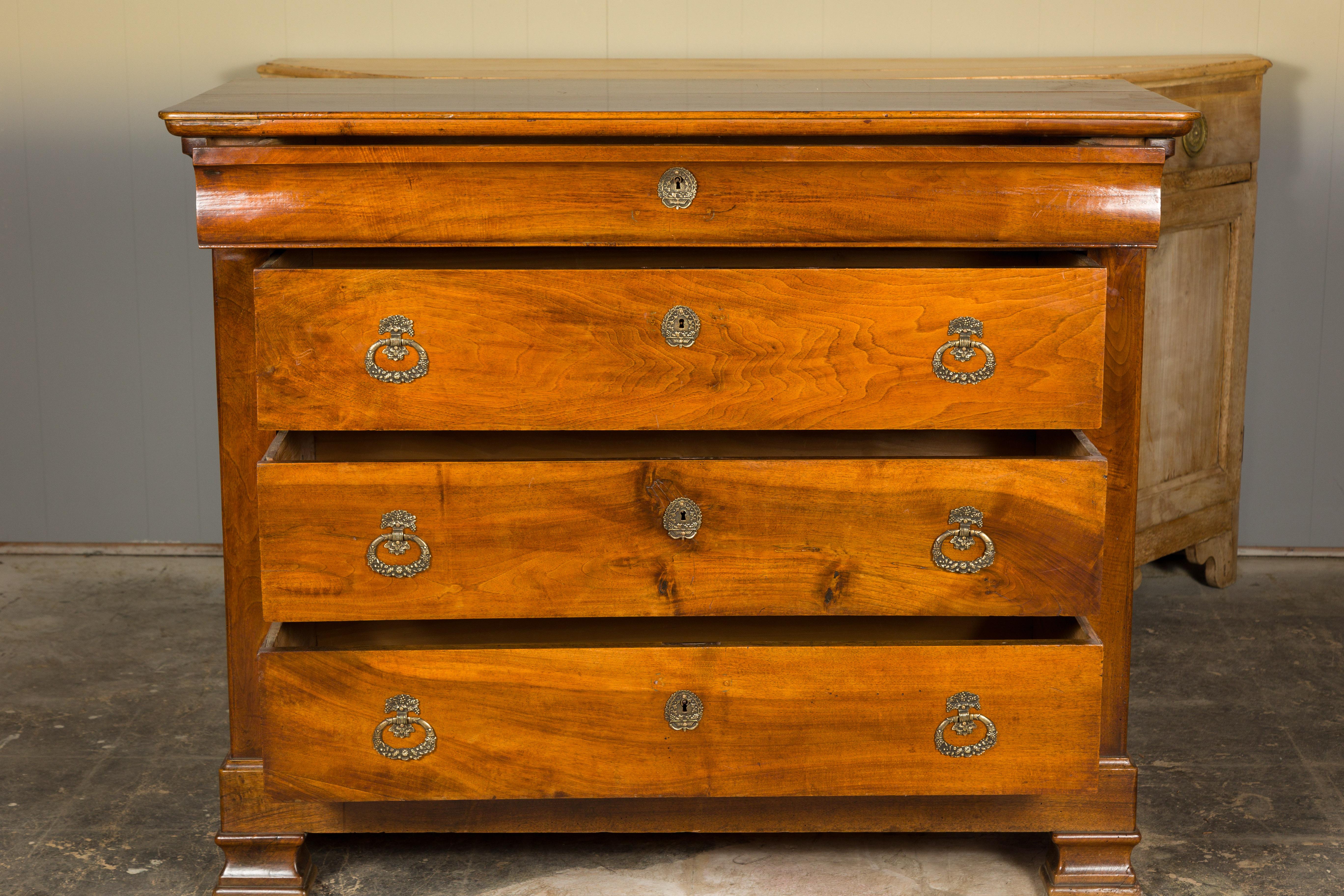 French Louis Philippe Style 19th Century Wooden Commode with Four Drawers For Sale 7