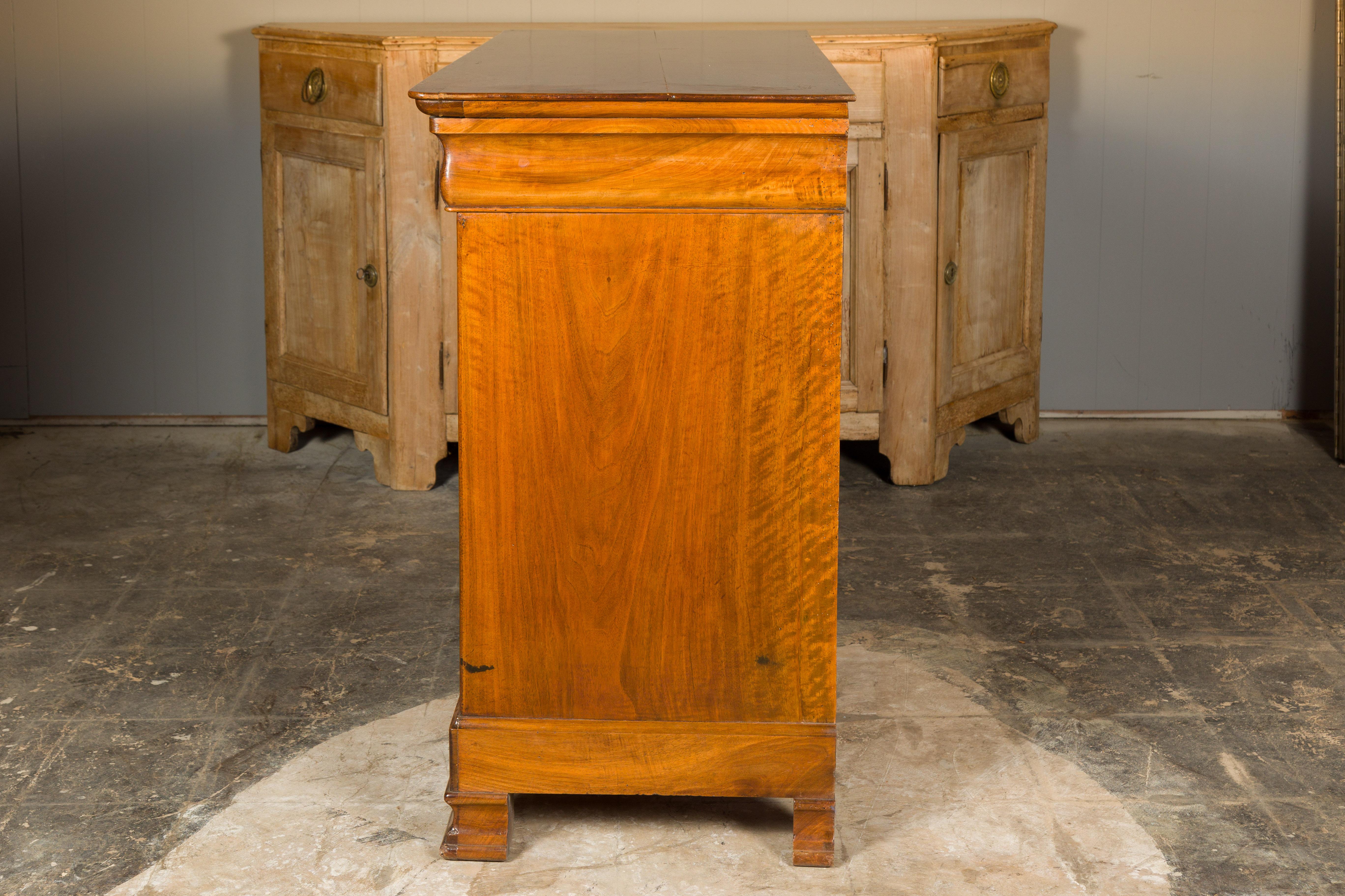 French Louis Philippe Style 19th Century Wooden Commode with Four Drawers For Sale 14