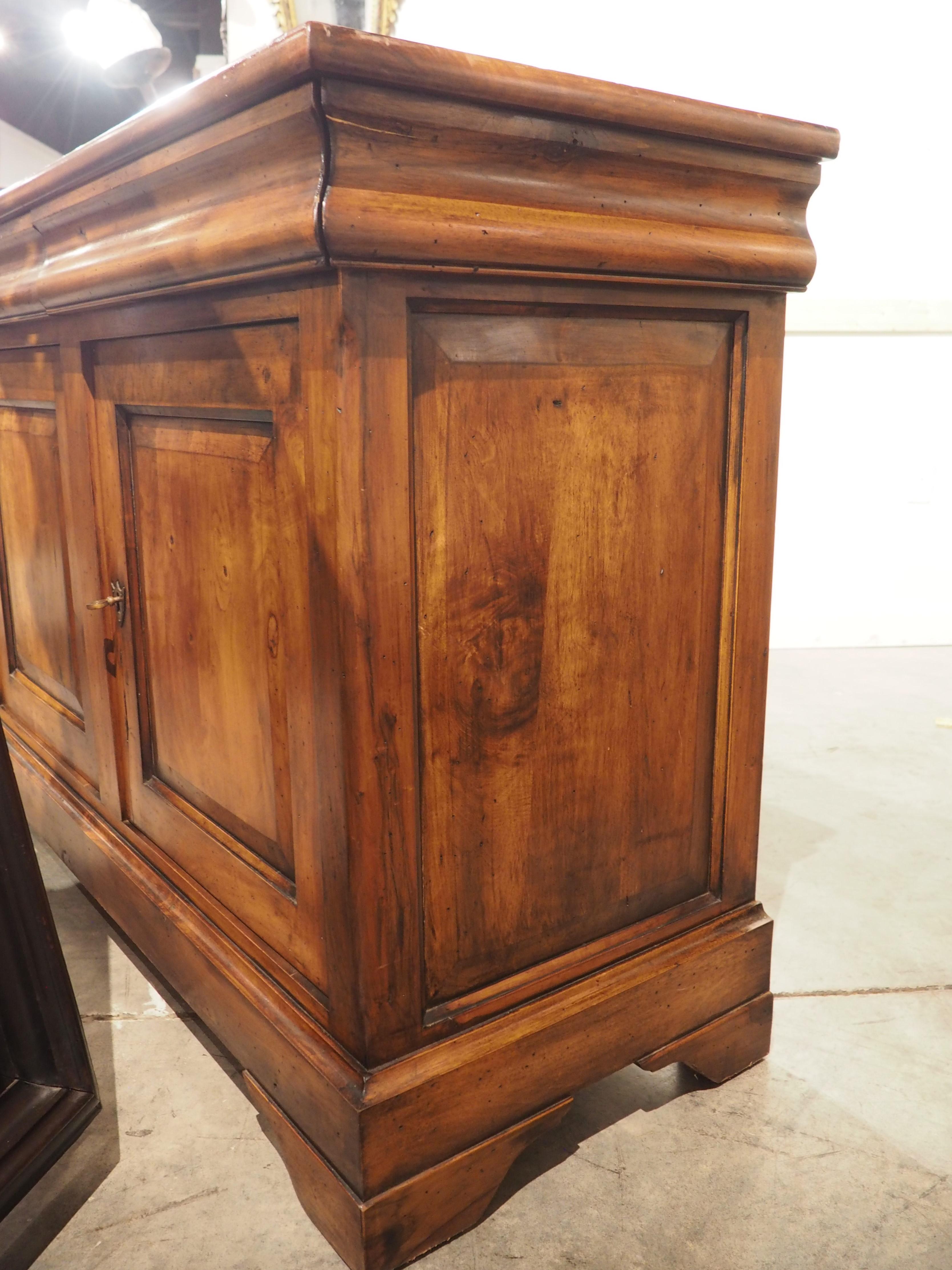 Hand-Carved French Louis Philippe Style 3-Door Enfilade, Early 1900s