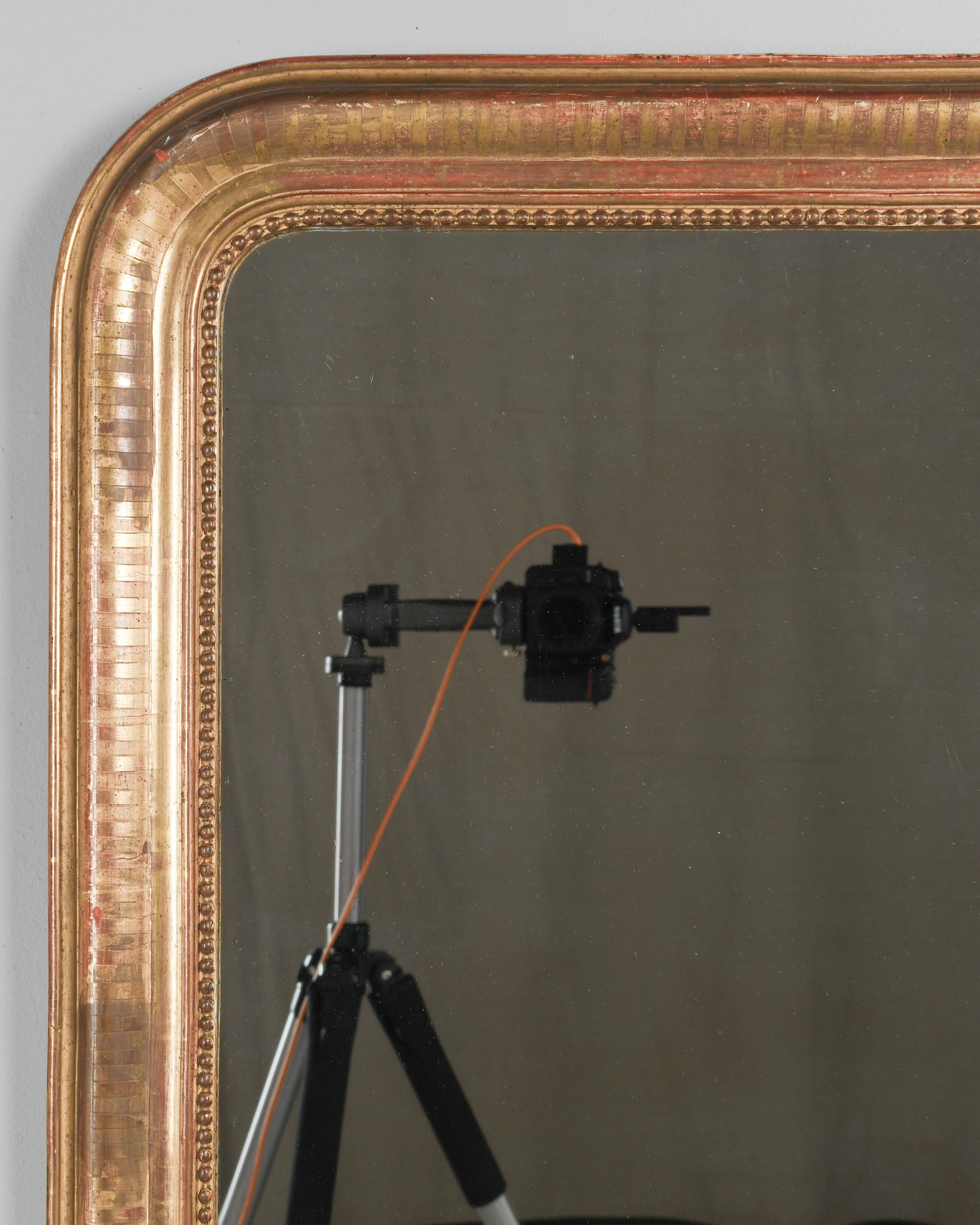 Hand-Crafted French Louis Philippe Style Gilded Mirror