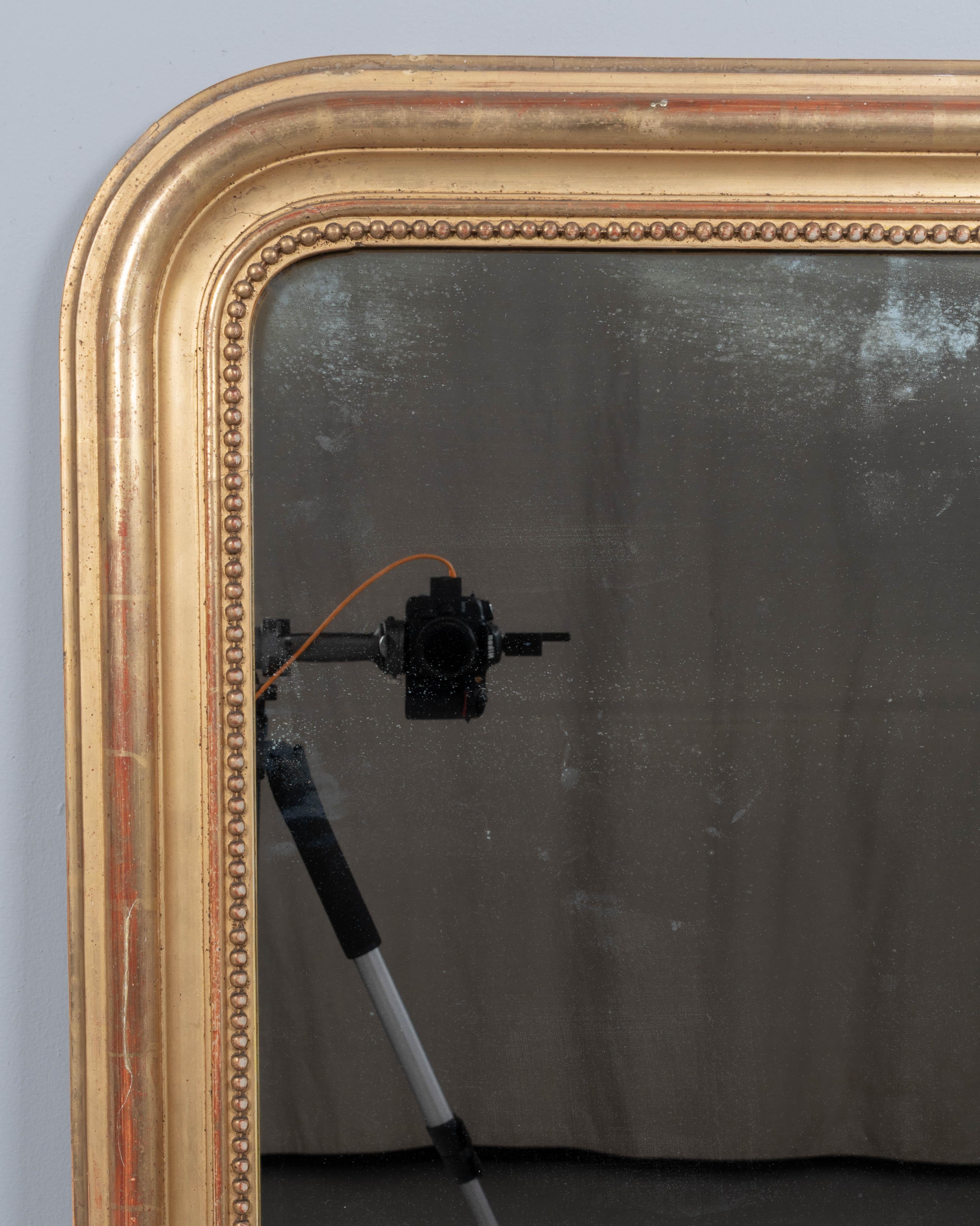 Luigi Filippo French Louis Philippe Style Gilded Mirror in vendita