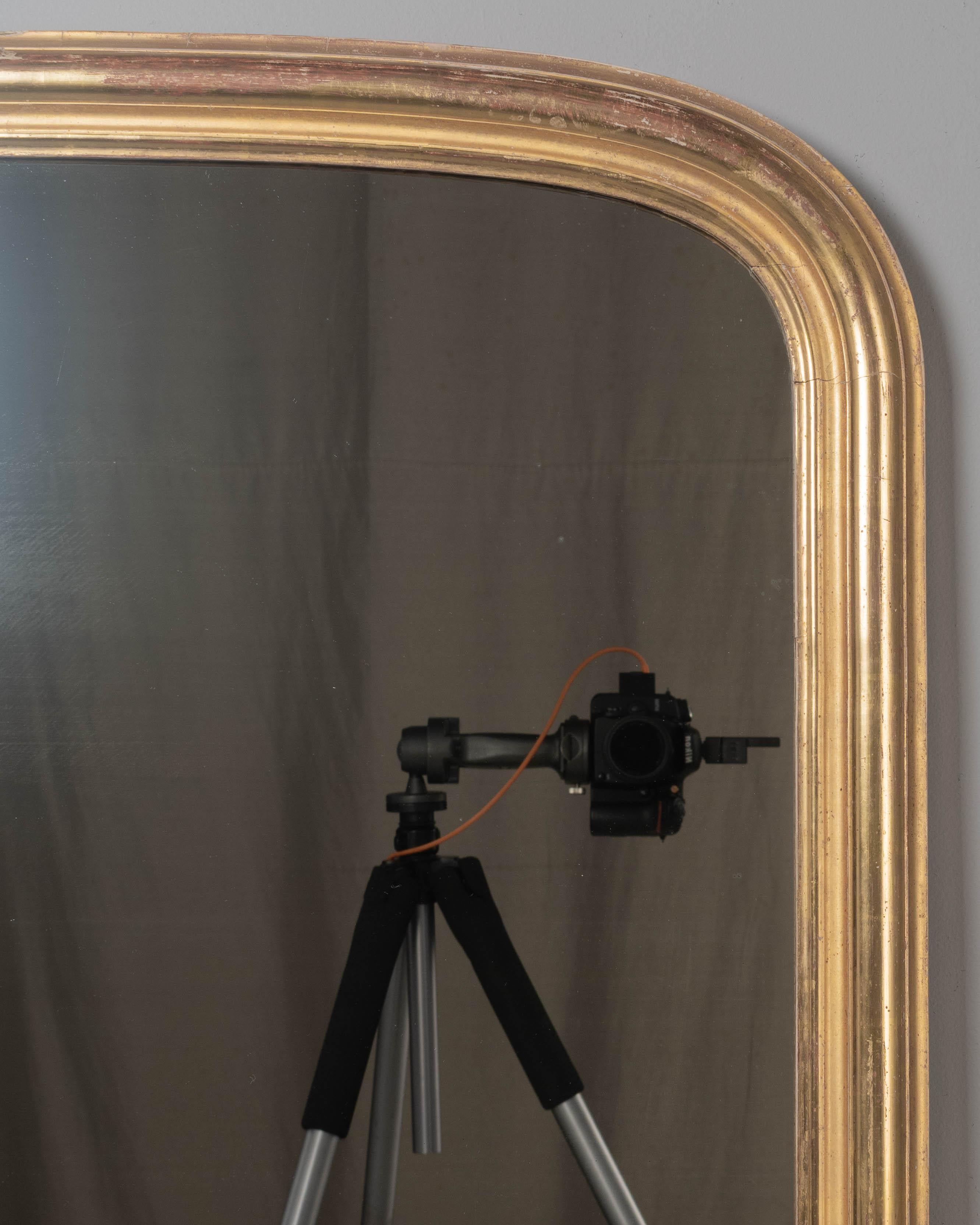 20th Century French Louis Philippe Style Gilded Mirror For Sale