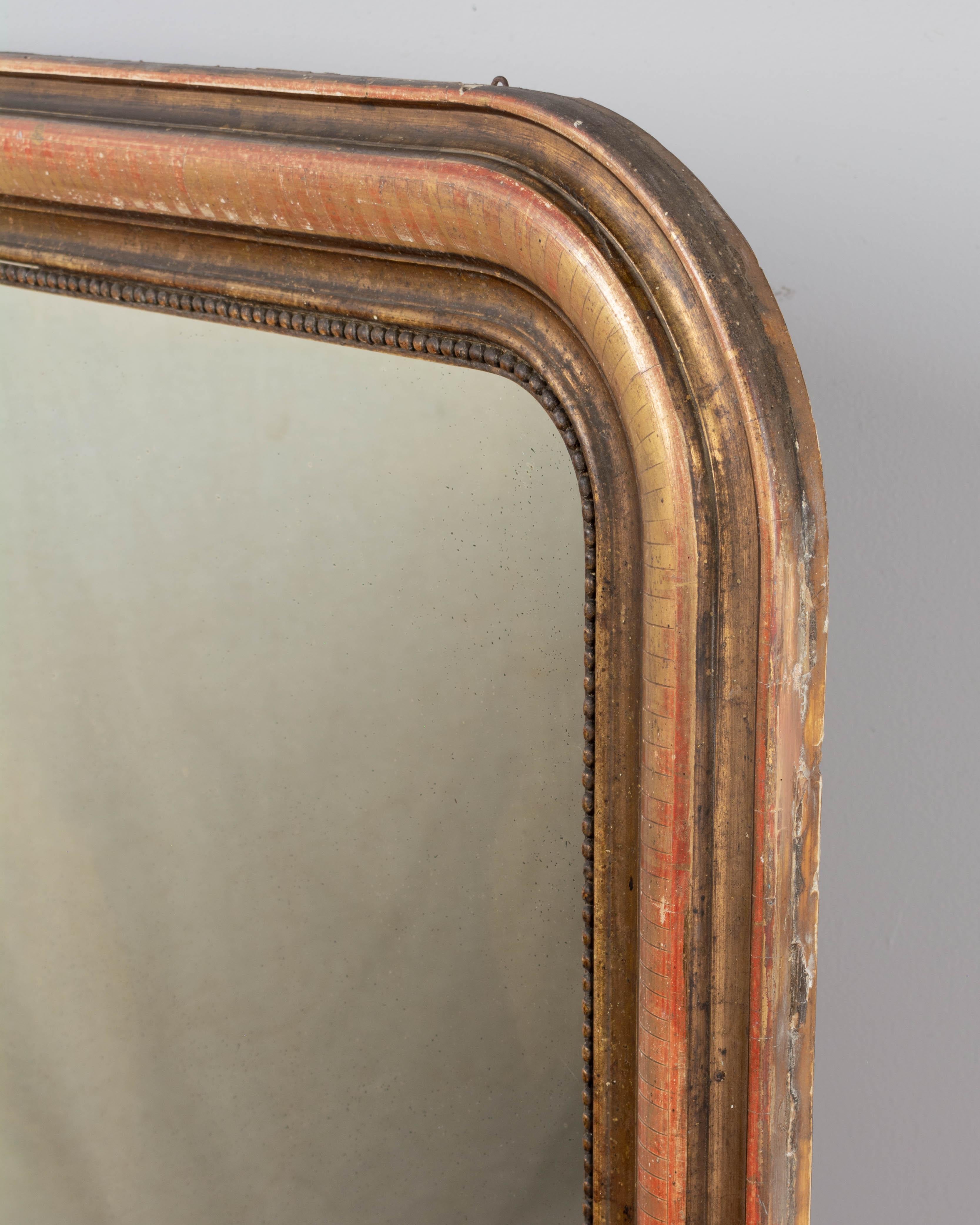 Miroir doré de style Louis Philippe français en vente 2