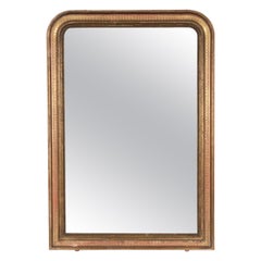 Specchio dorato francese in stile Louis Philippe