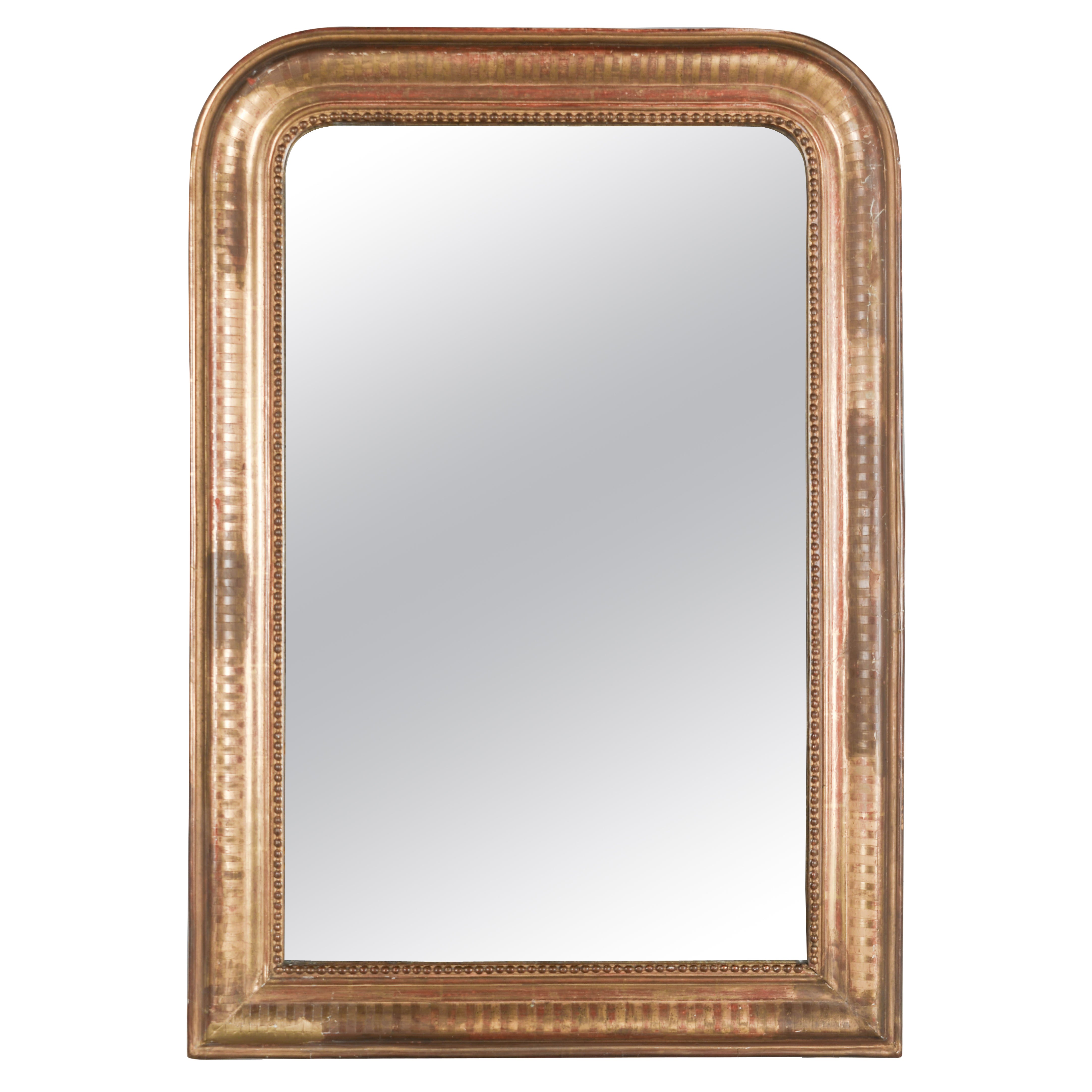 French Louis Philippe Style Gilded Mirror