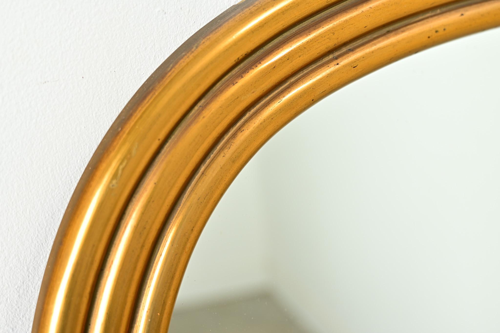 Dorato Specchio dorato francese in stile Louis Philippe in vendita