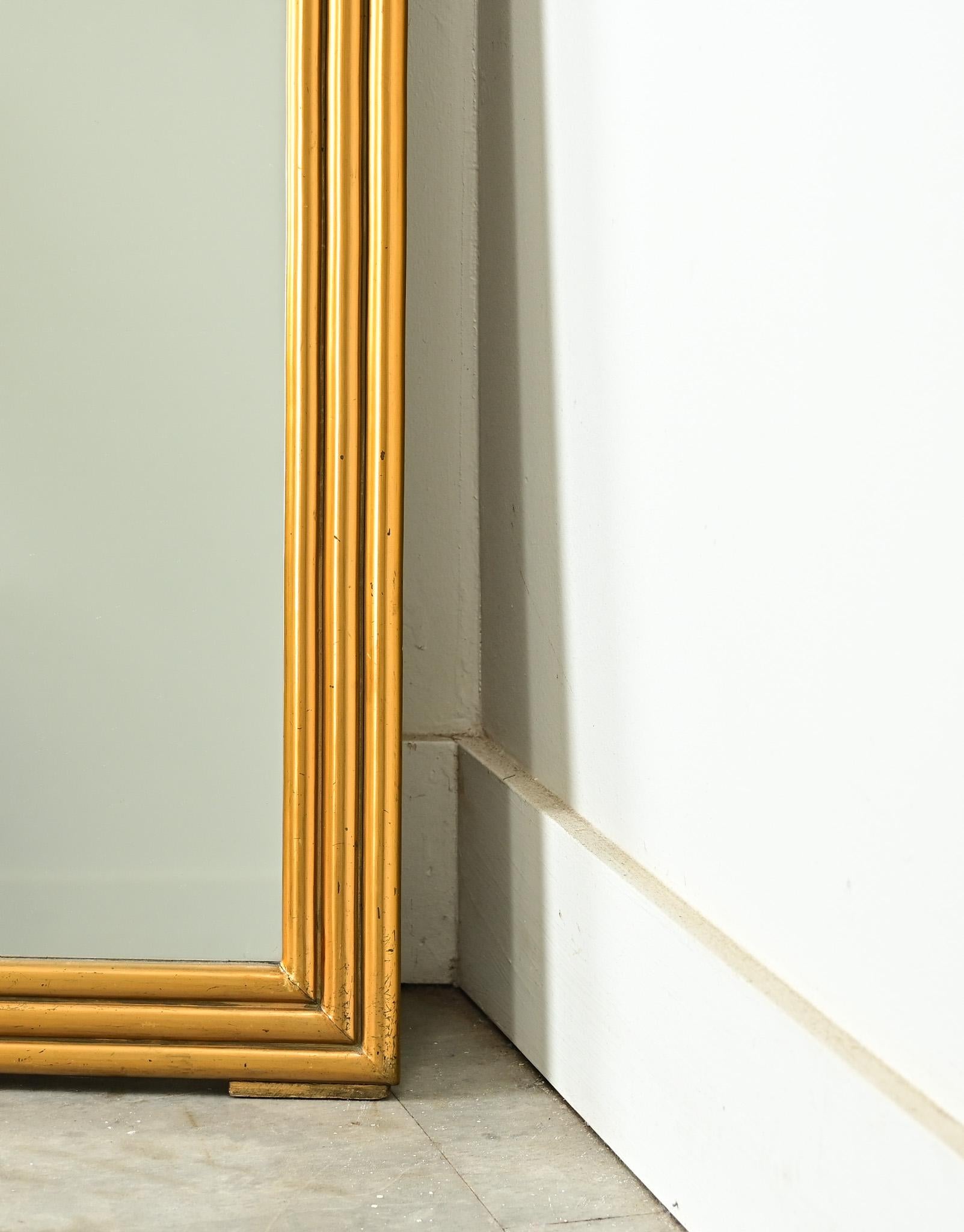Pittura Specchio dorato francese in stile Louis Philippe in vendita