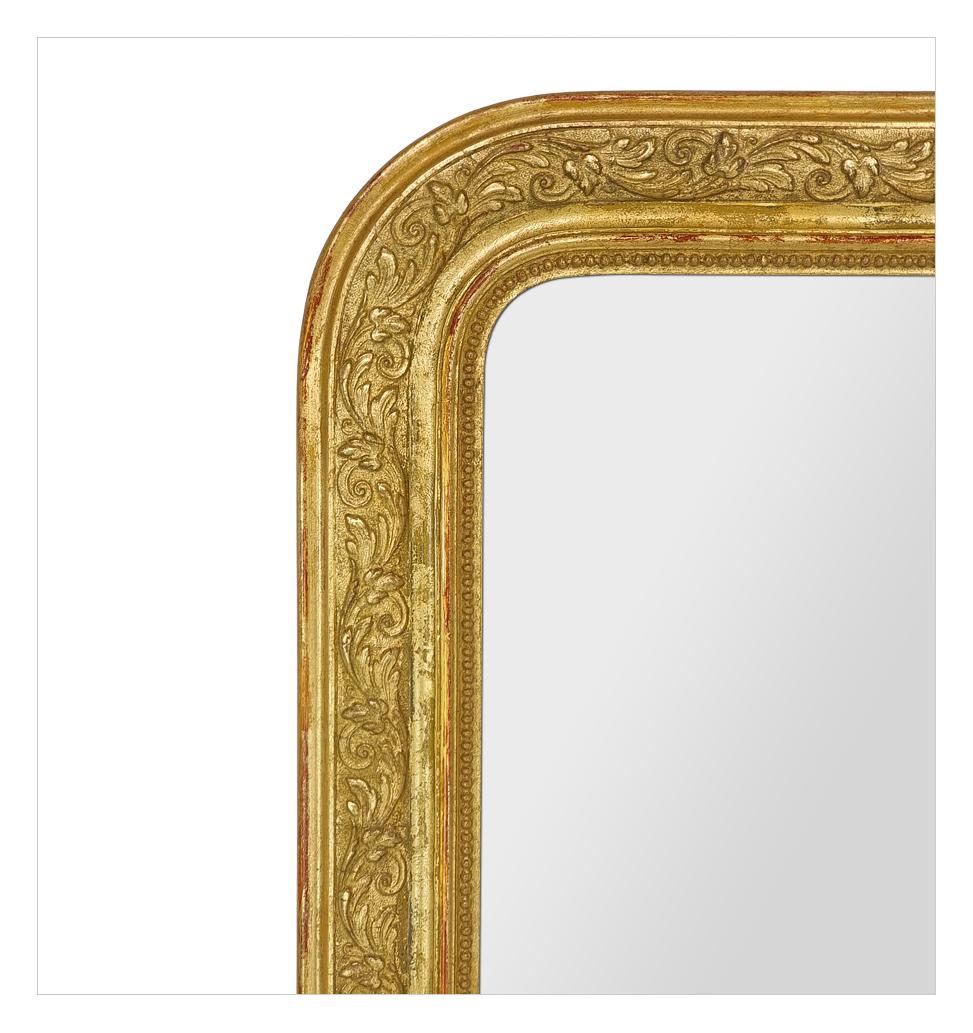 Espejo francés de madera dorada estilo Louis Philippe, hacia 1900 Francés en venta
